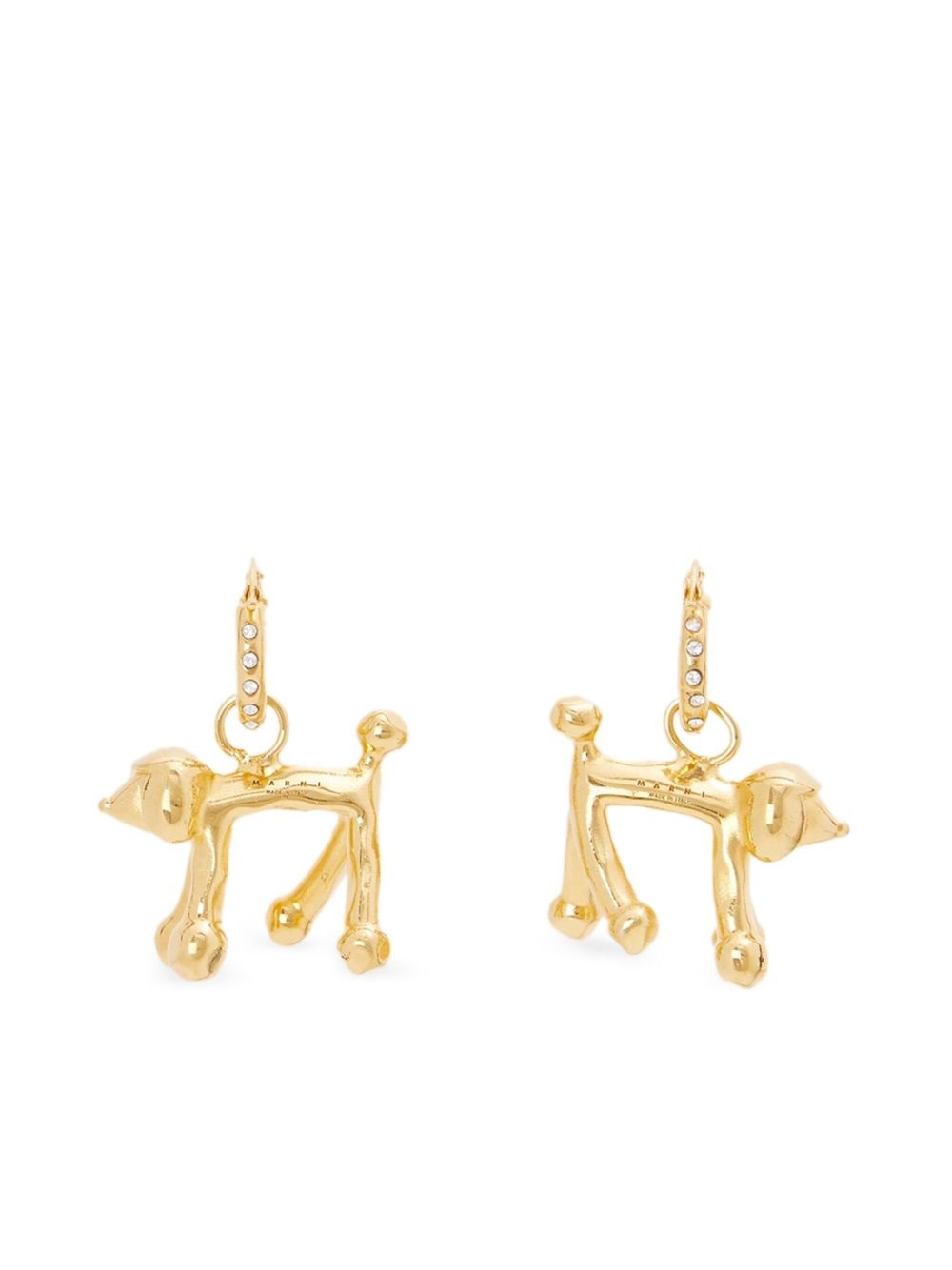 dog-motif earrings - 3