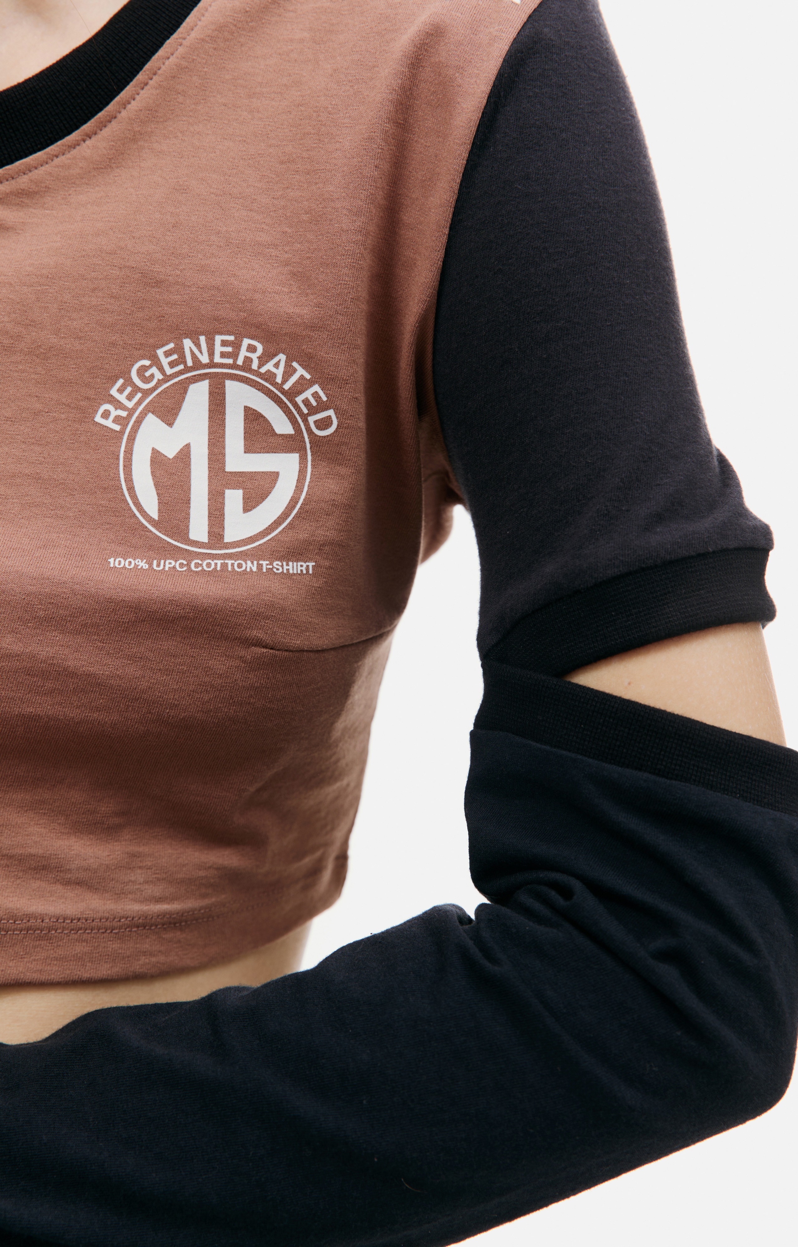 BROWN CROPPED LONGSLEEVE - 4