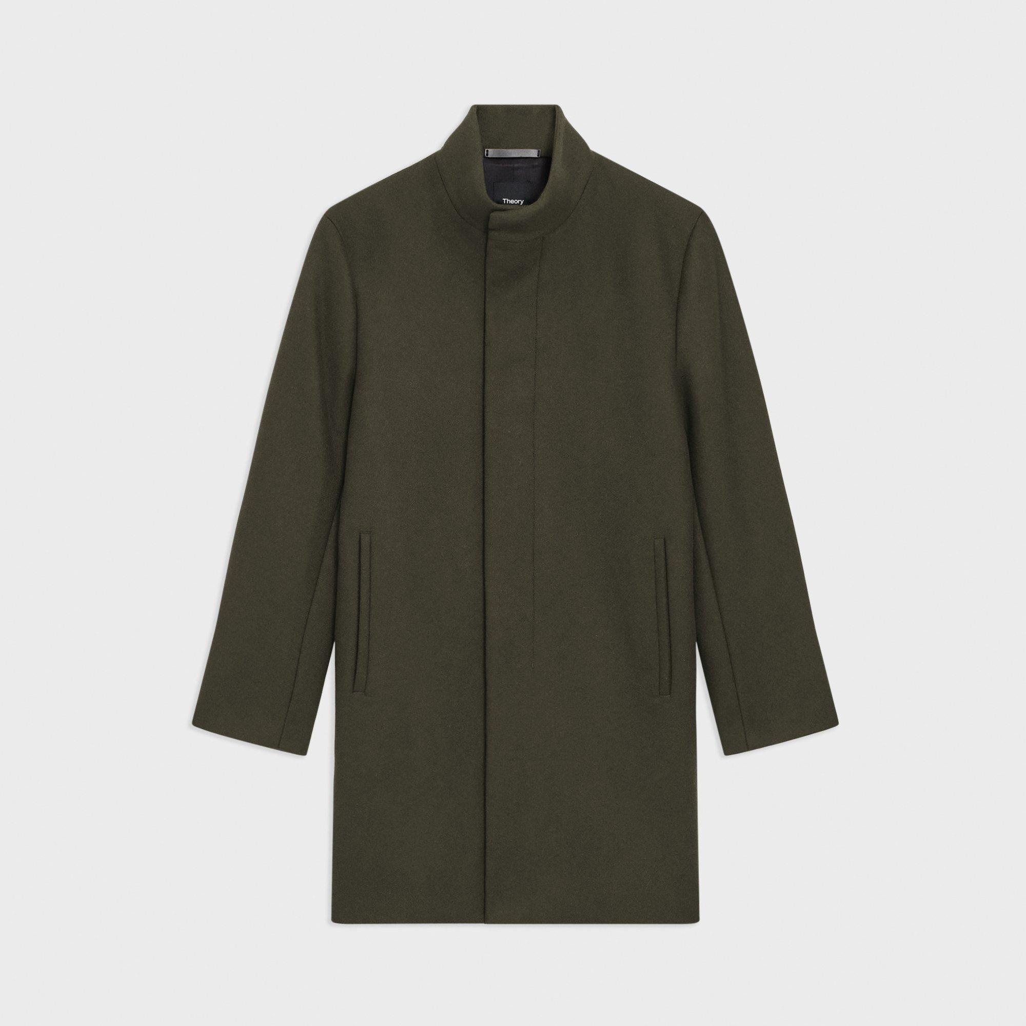 Belvin Coat in Recycled Wool-Blend Melton - 1