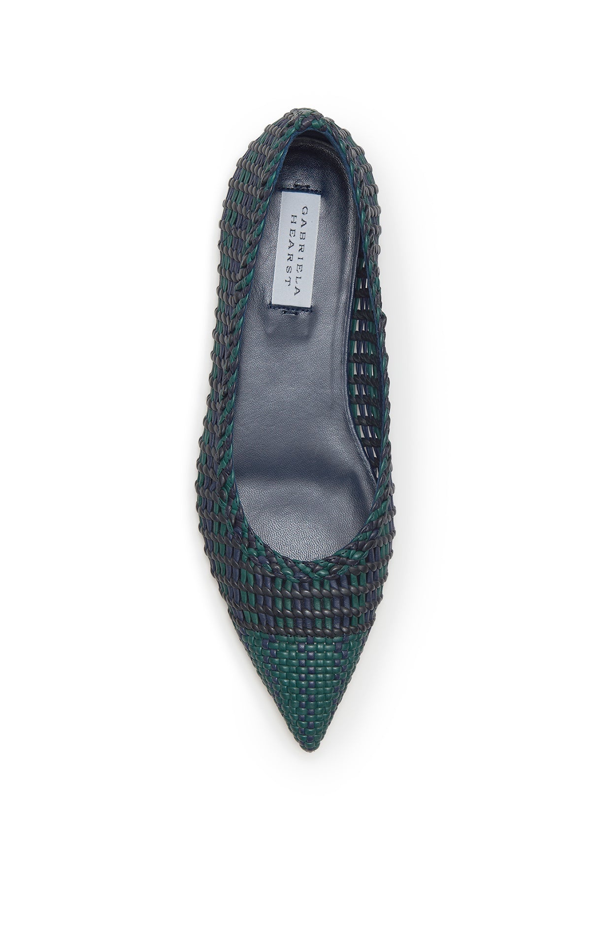 Andres Braided Pump in Navy Multi Leather - 4