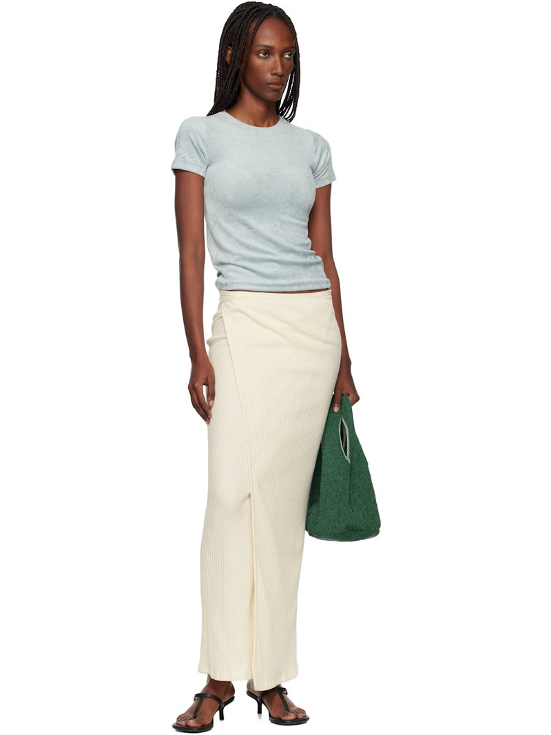 BASERANGE Off-White Brig Maxi Skirt outlook
