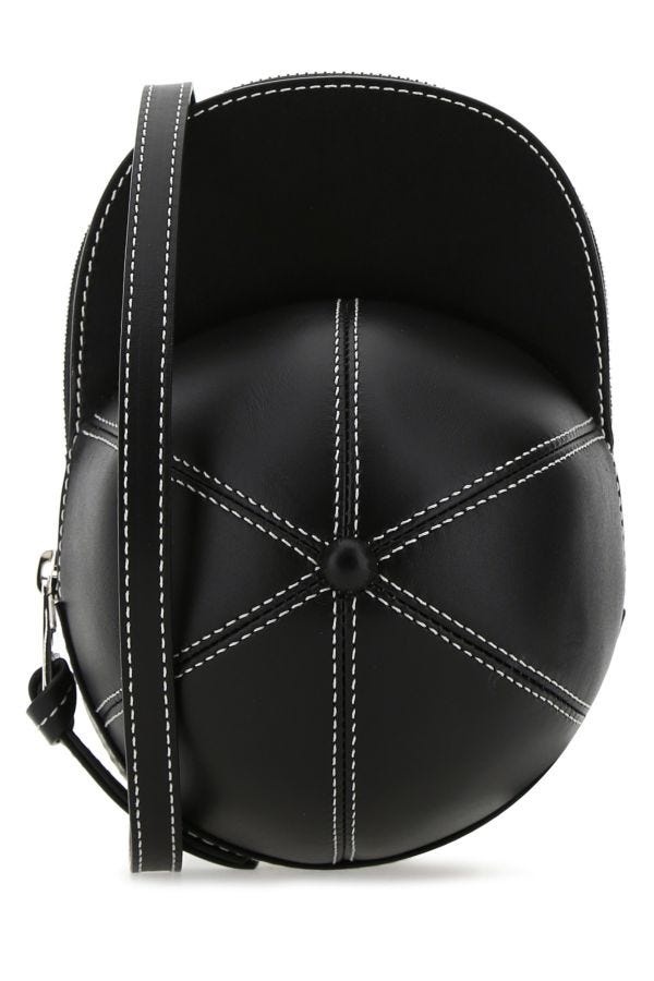 Black leather medium Cap crossbody bag - 1