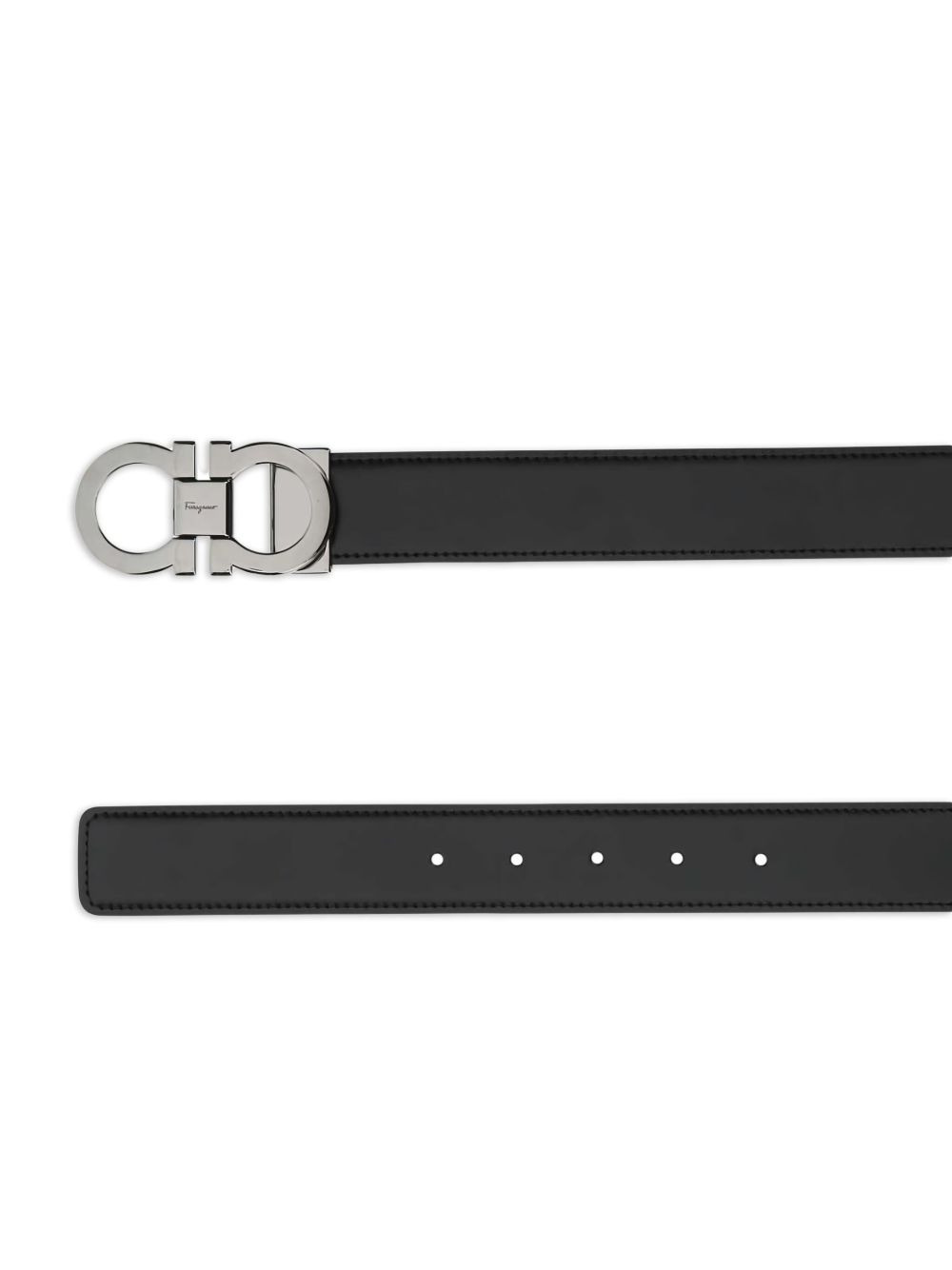 reversible leather belt - 2