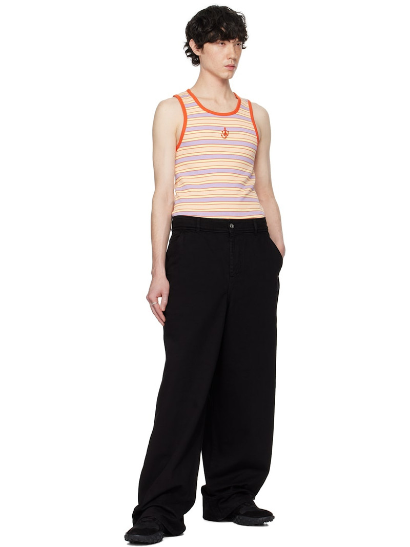 JW Anderson Black High-Waist Wide Leg Trousers outlook