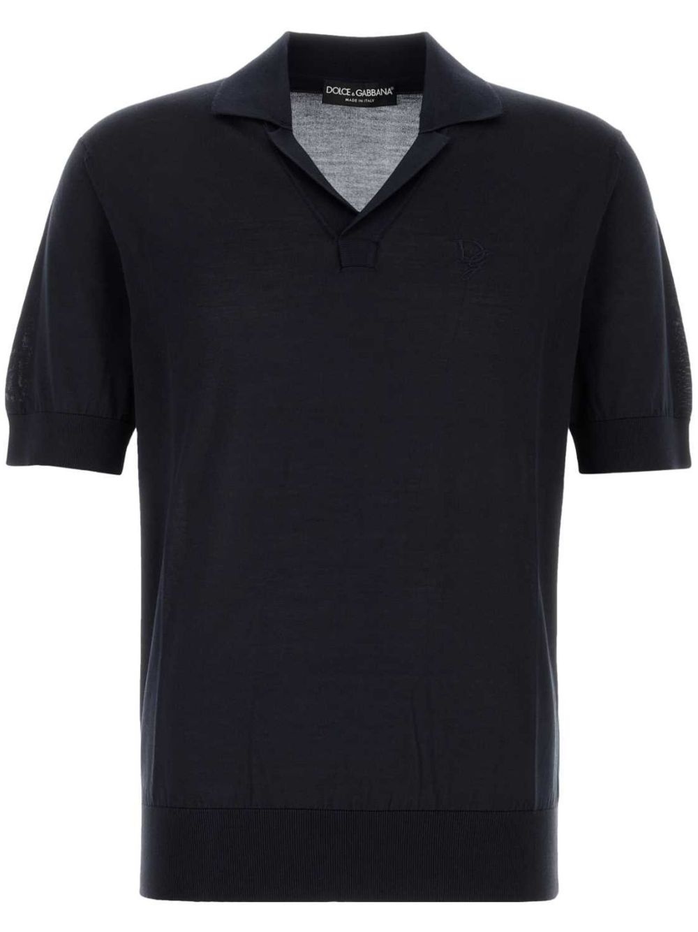 silk polo shirt - 1