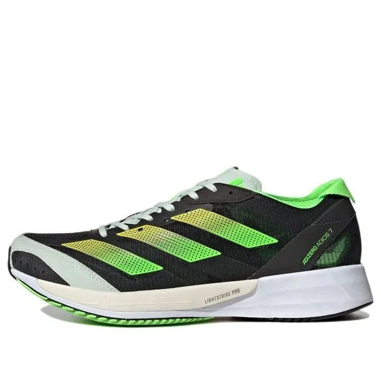 (WMNS) adidas Adizero Adios 7 'Black Solar Green' GY8408 - 1