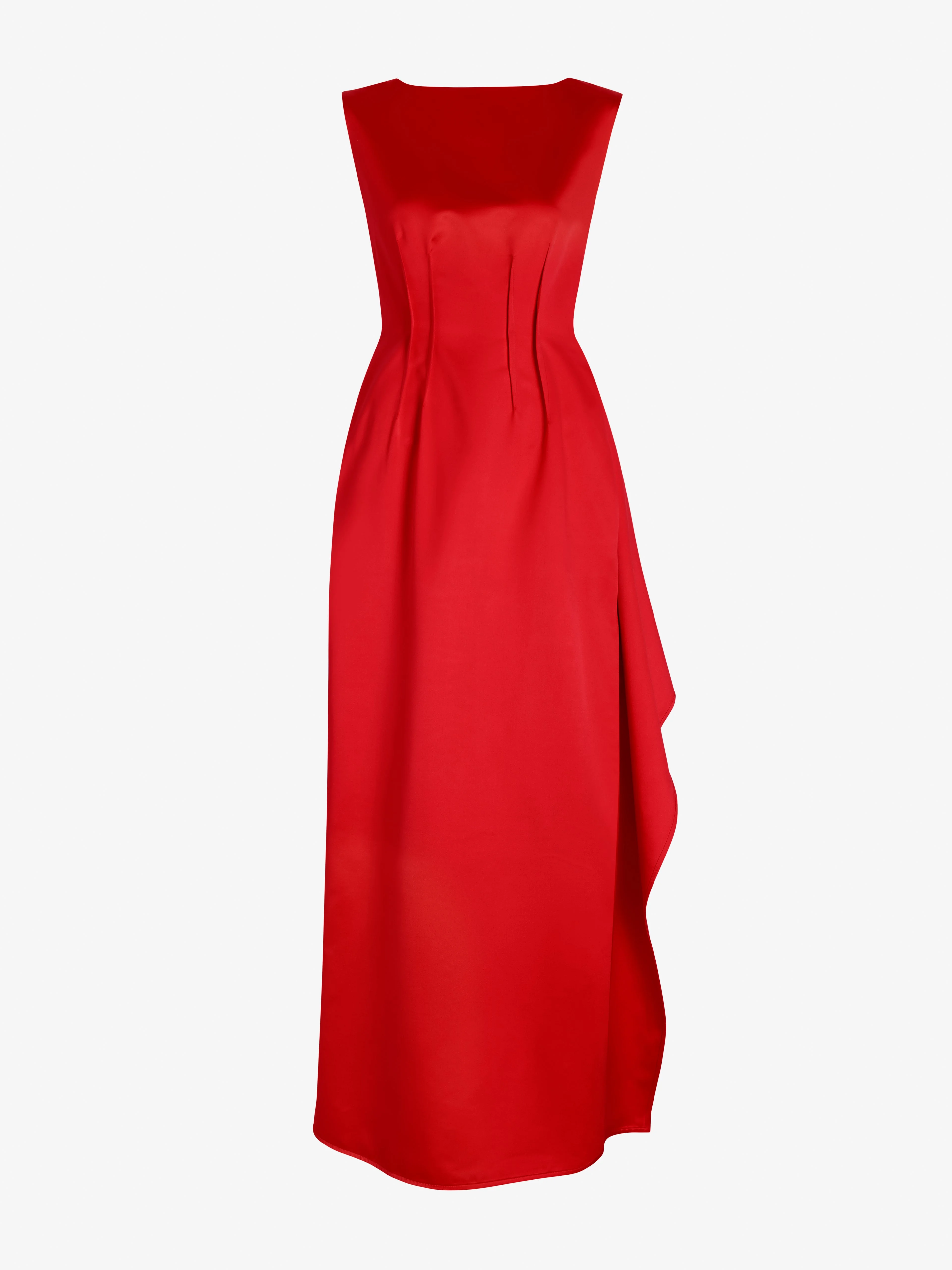 Isoria Dress in Solid Satin - 1