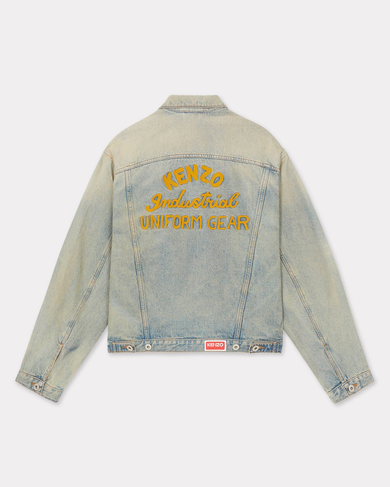KENZO 'KENZO Drawn Varsity' denim trucker jacket outlook