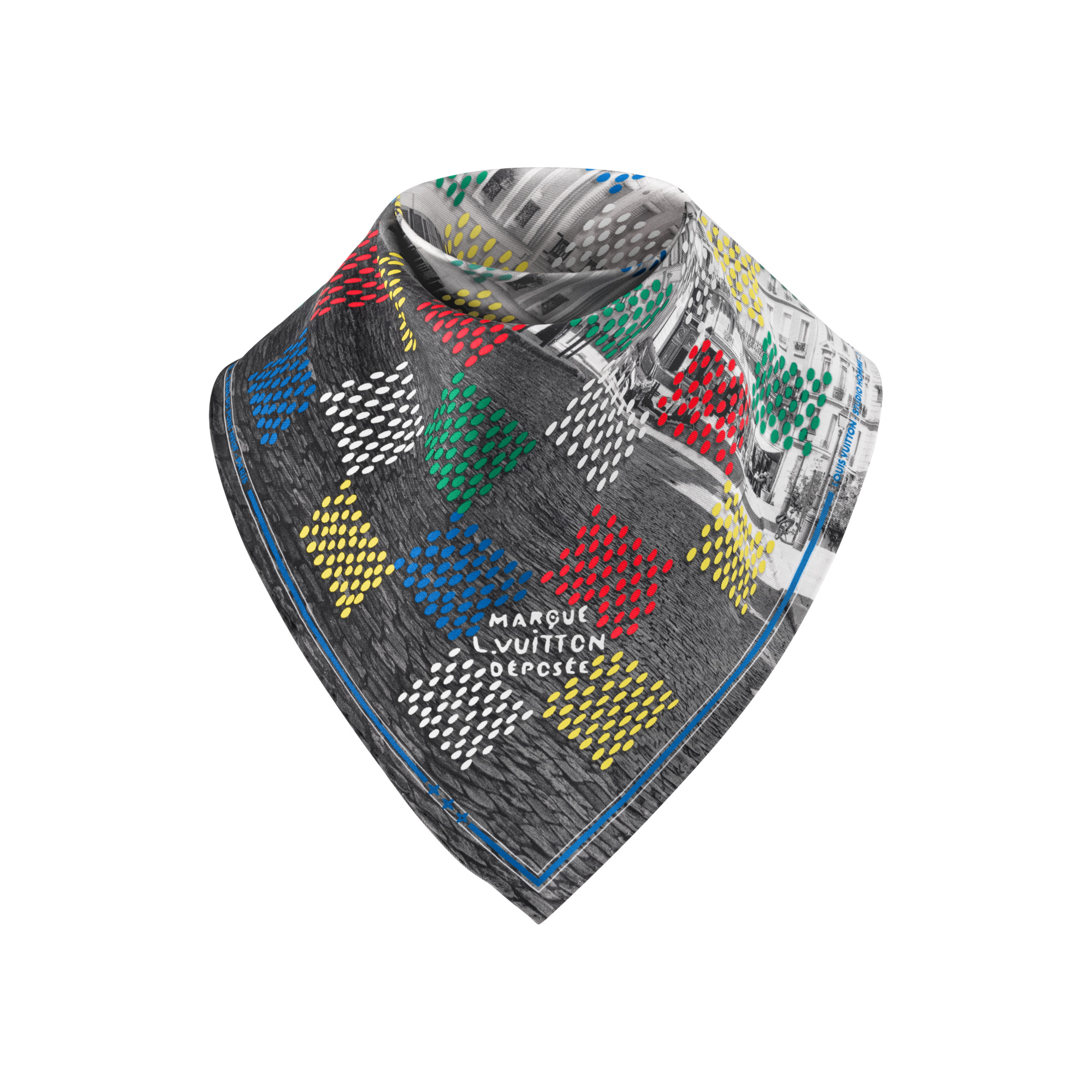 LV Vers Damier Silk Bandana - 2