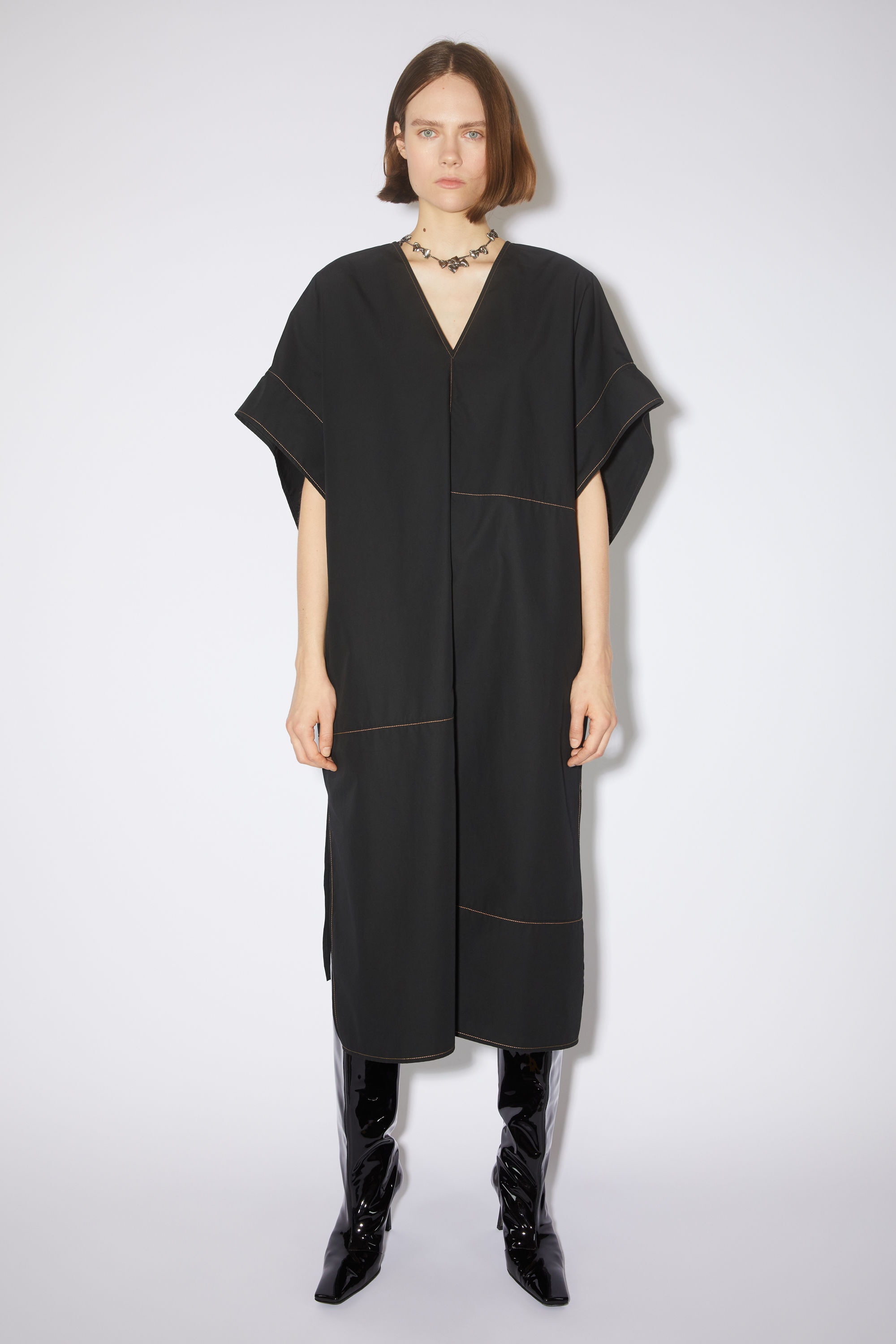 Short sleeve dress - Black - 2