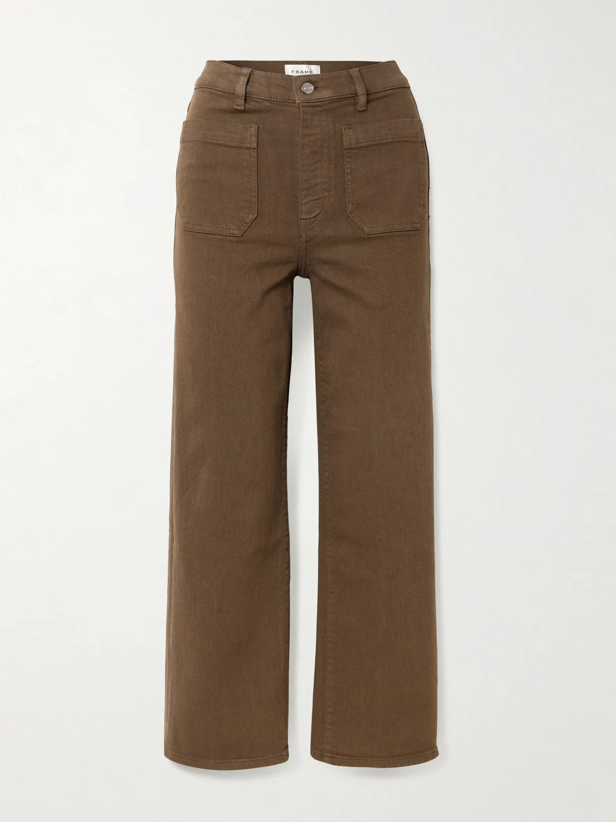 Anchor Cotton-blend Straight-leg Pants - 1