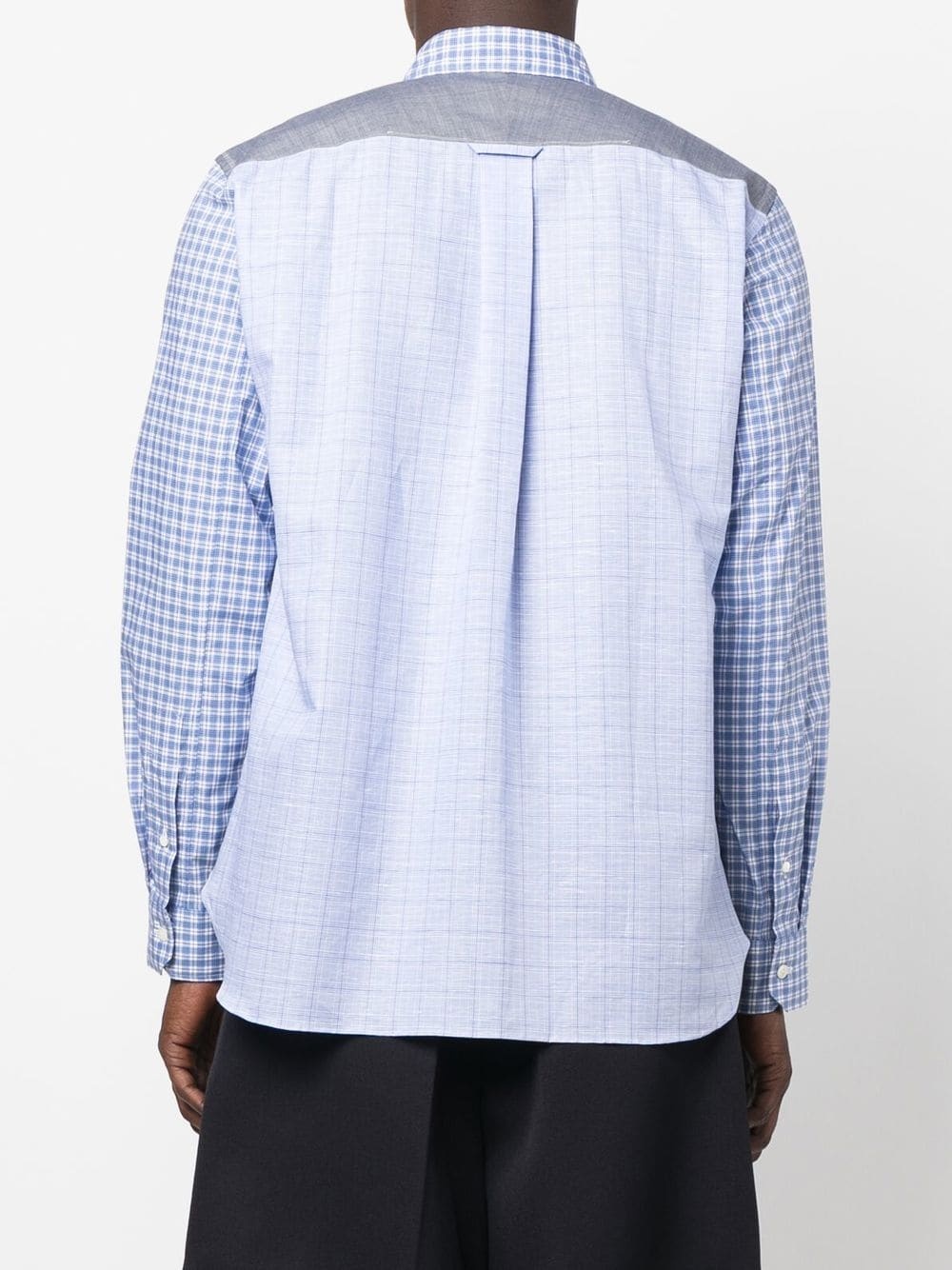 checked long-sleeved shirt - 4