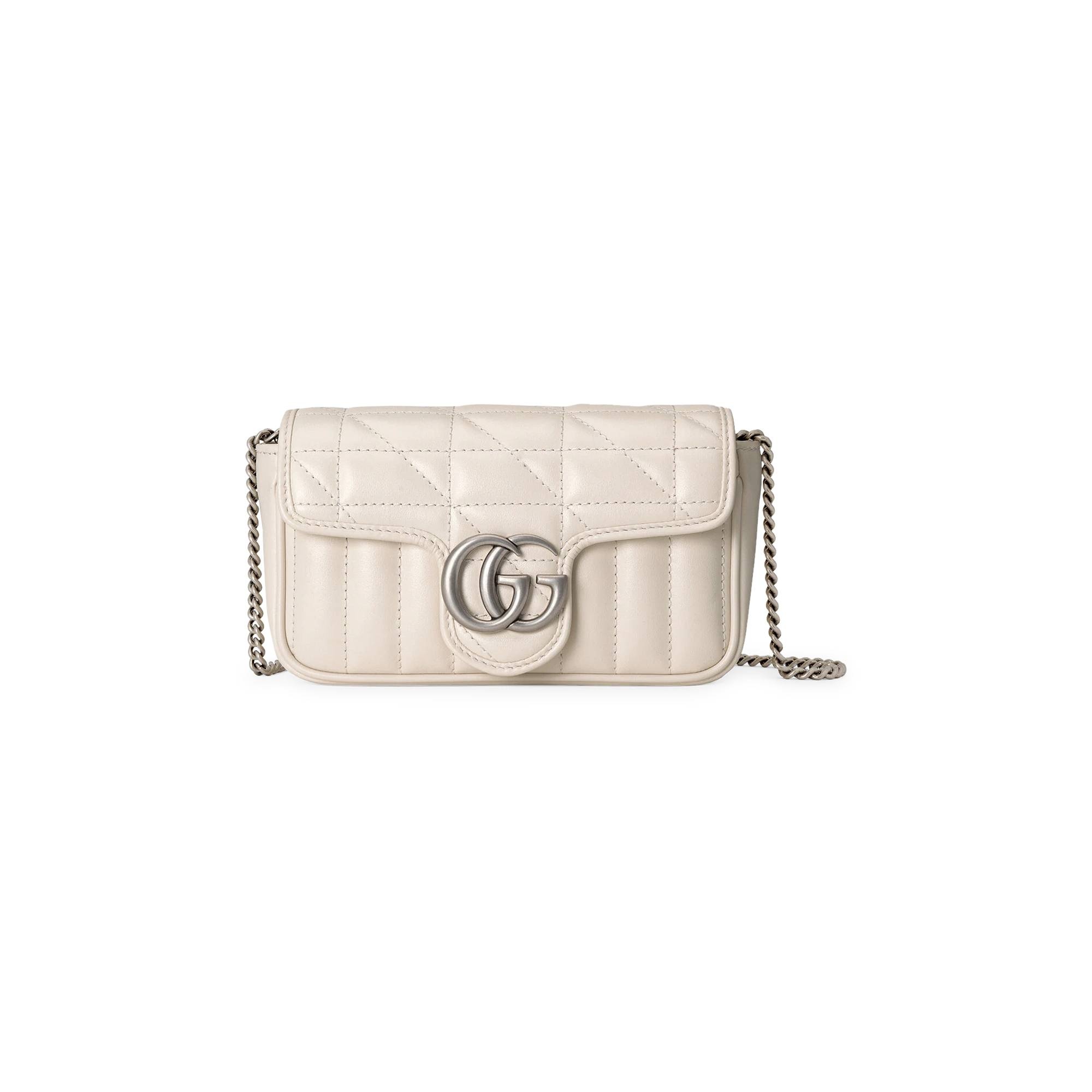 Gucci GG Marmont Super Mini Bag 'White' - 1