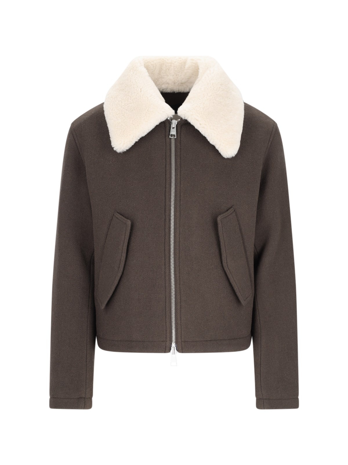 SHEARLING BOMBER JACKET - 1