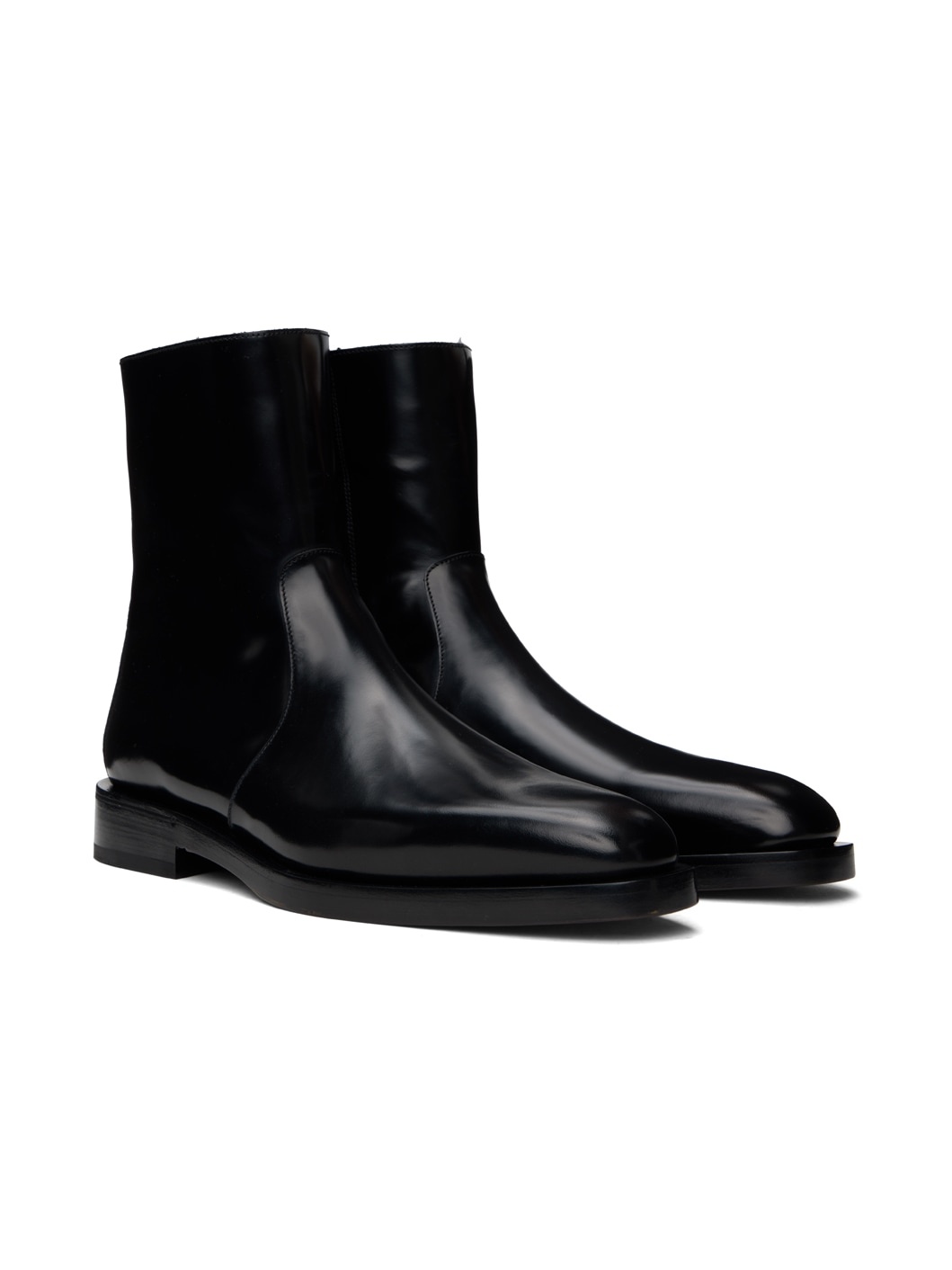 Black Ankle Chelsea Boots - 4
