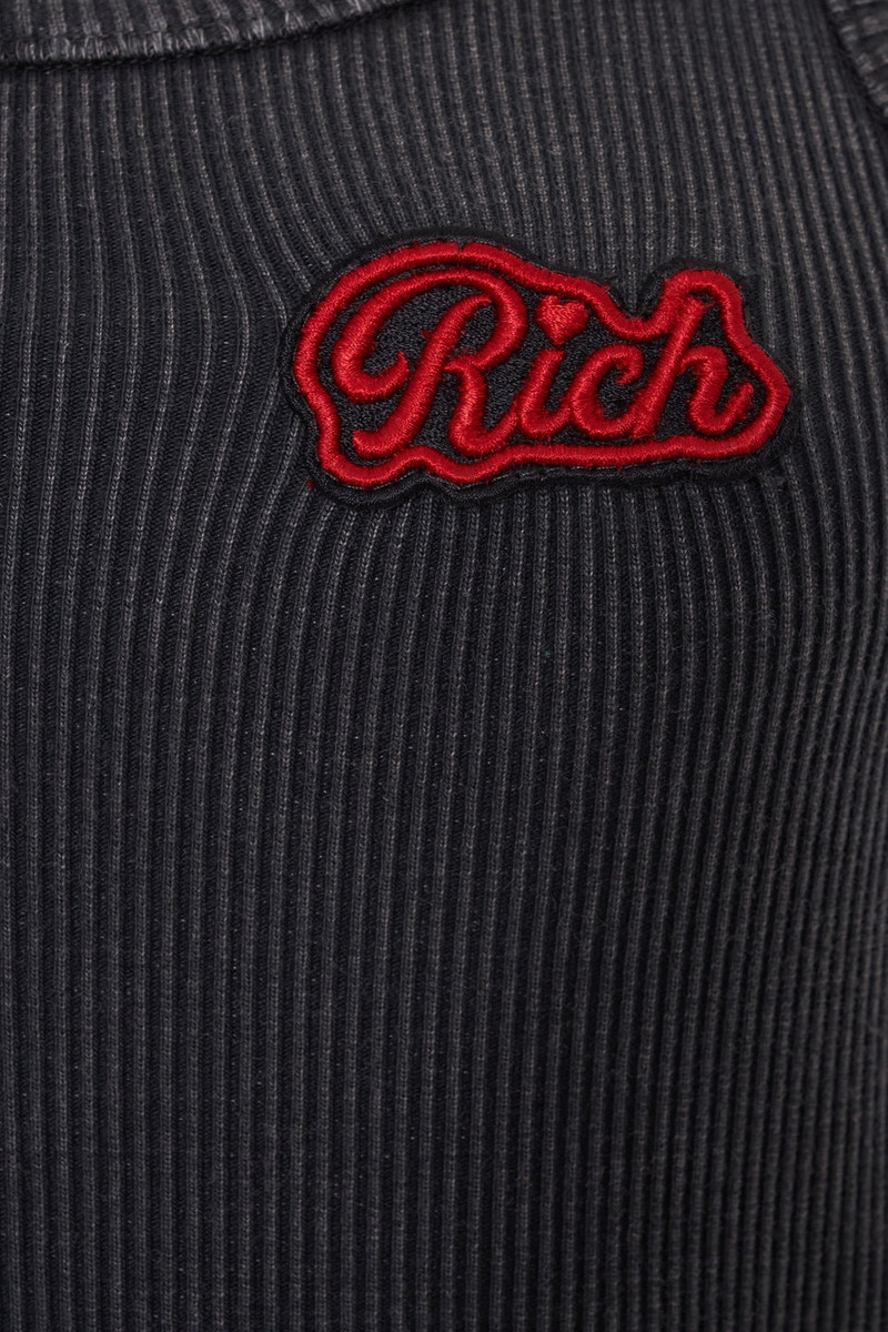 RIBBED JERSEY TANK TOP WITH PATCH 3