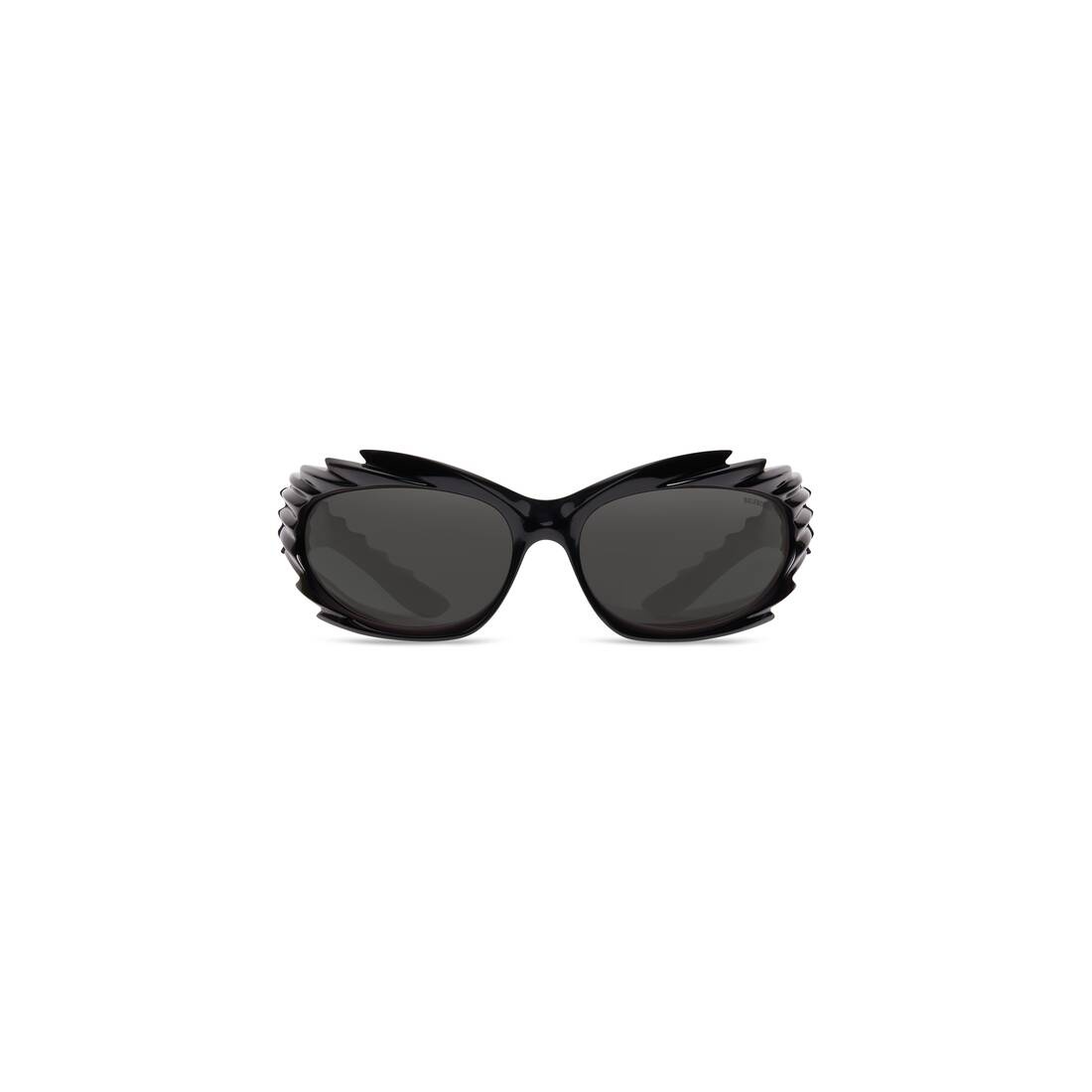 Spike Rectangle Sunglasses  in Black - 1