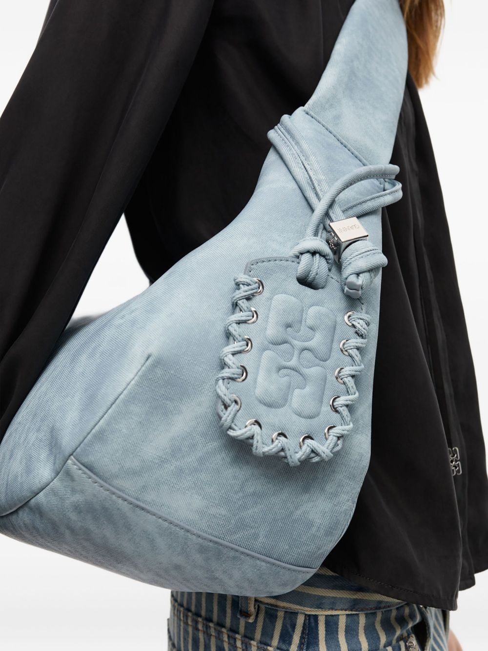 medium tie-dye effect shoulder bag - 3
