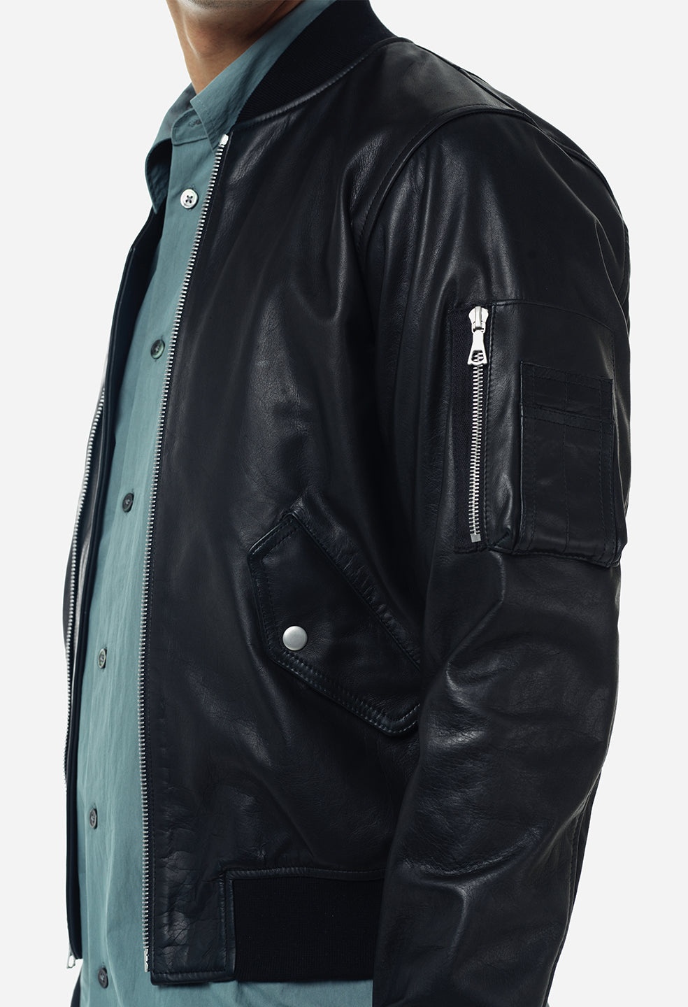 LEATHER BOGOTA BOMBER - 6