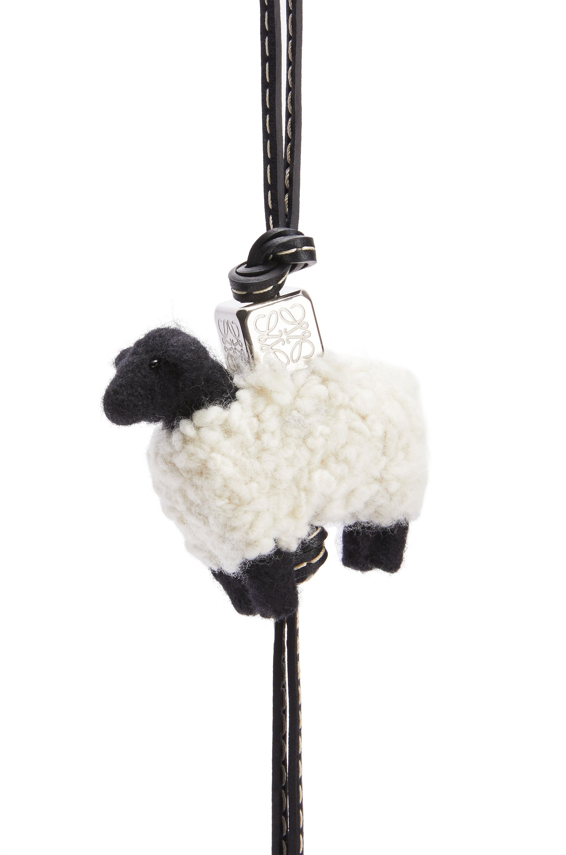 Sheep charm in felt and calfskin - 2