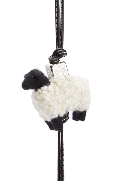 Loewe Sheep charm in felt and calfskin outlook