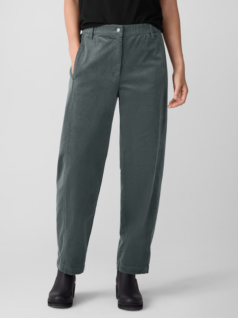 Organic Cotton Stretch Corduroy Lantern Pant 3
