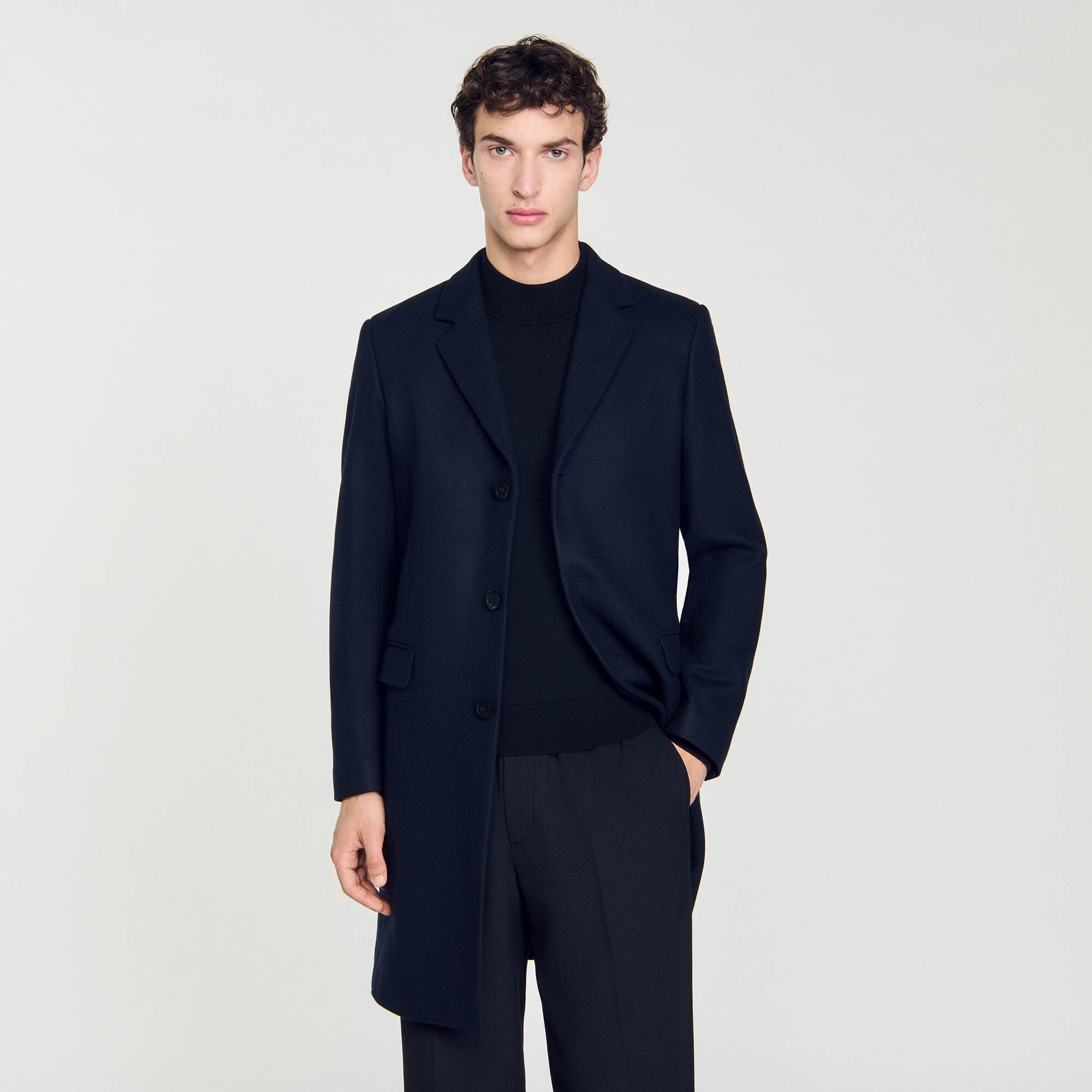 WOOL BROADCLOTH COAT - 4