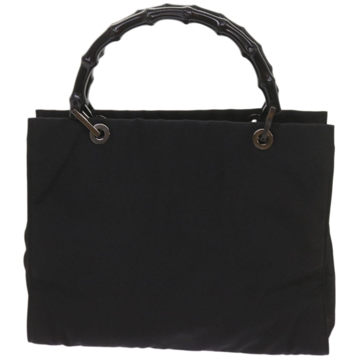 GUCCI Bamboo Hand Bag Canvas Black 002 002 - 3