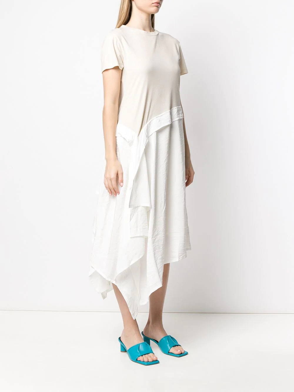 asymmetric T-shirt dress - 3