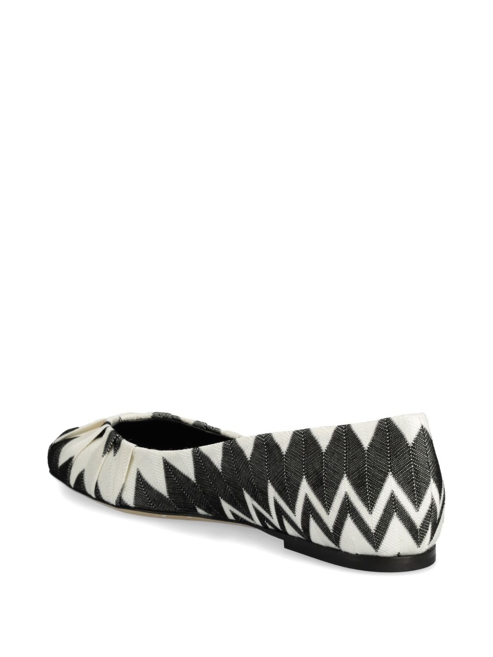 zigzag-print ballerinas - 3
