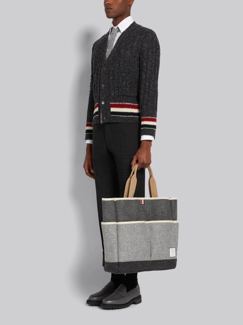 Medium Grey Fun-Mix Shetland Garden Tote 6