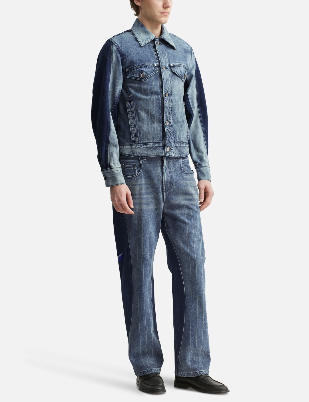 MIX PANEL JEANS - 5