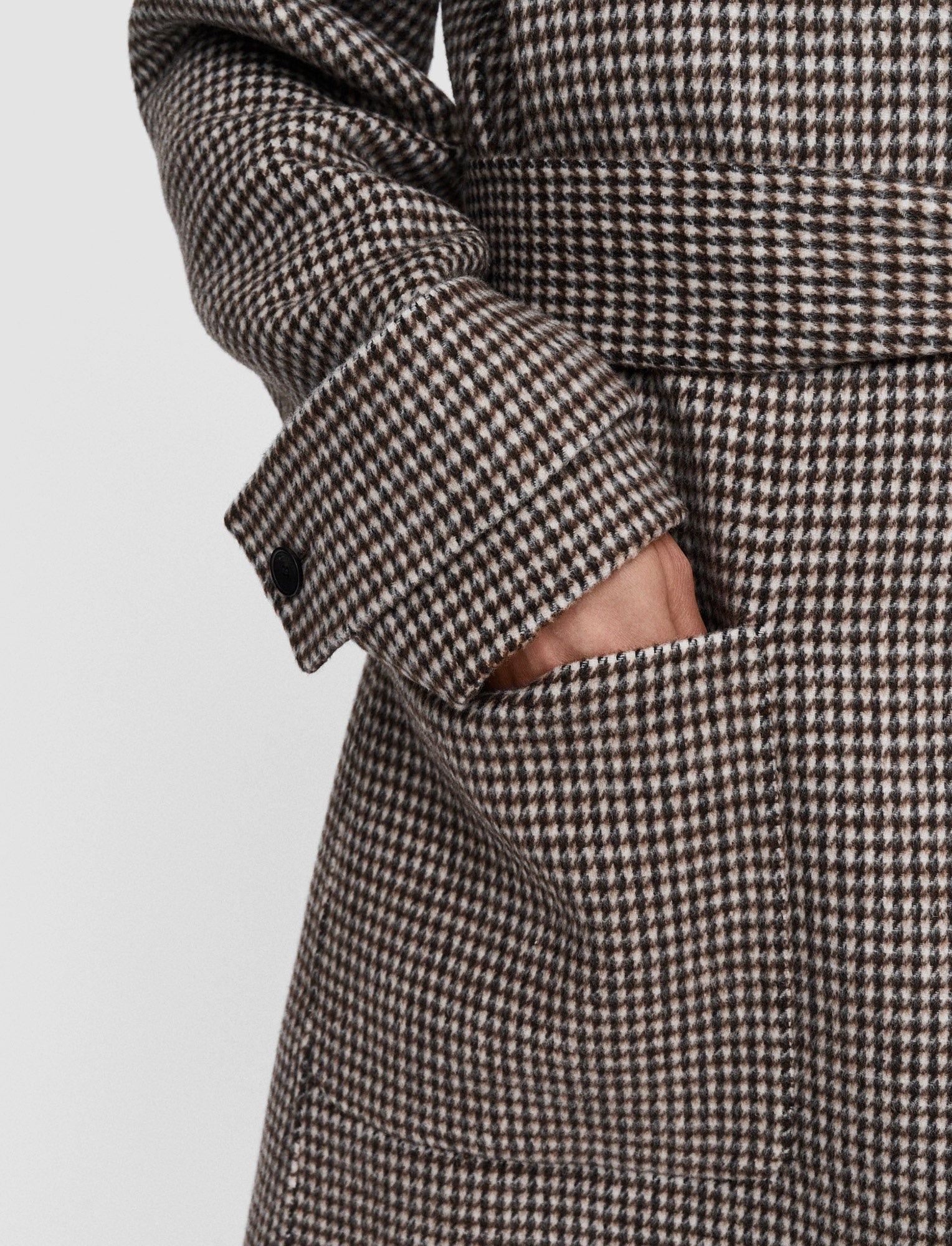 Double Face Cashmere Dogtooth Arline Coat - 5