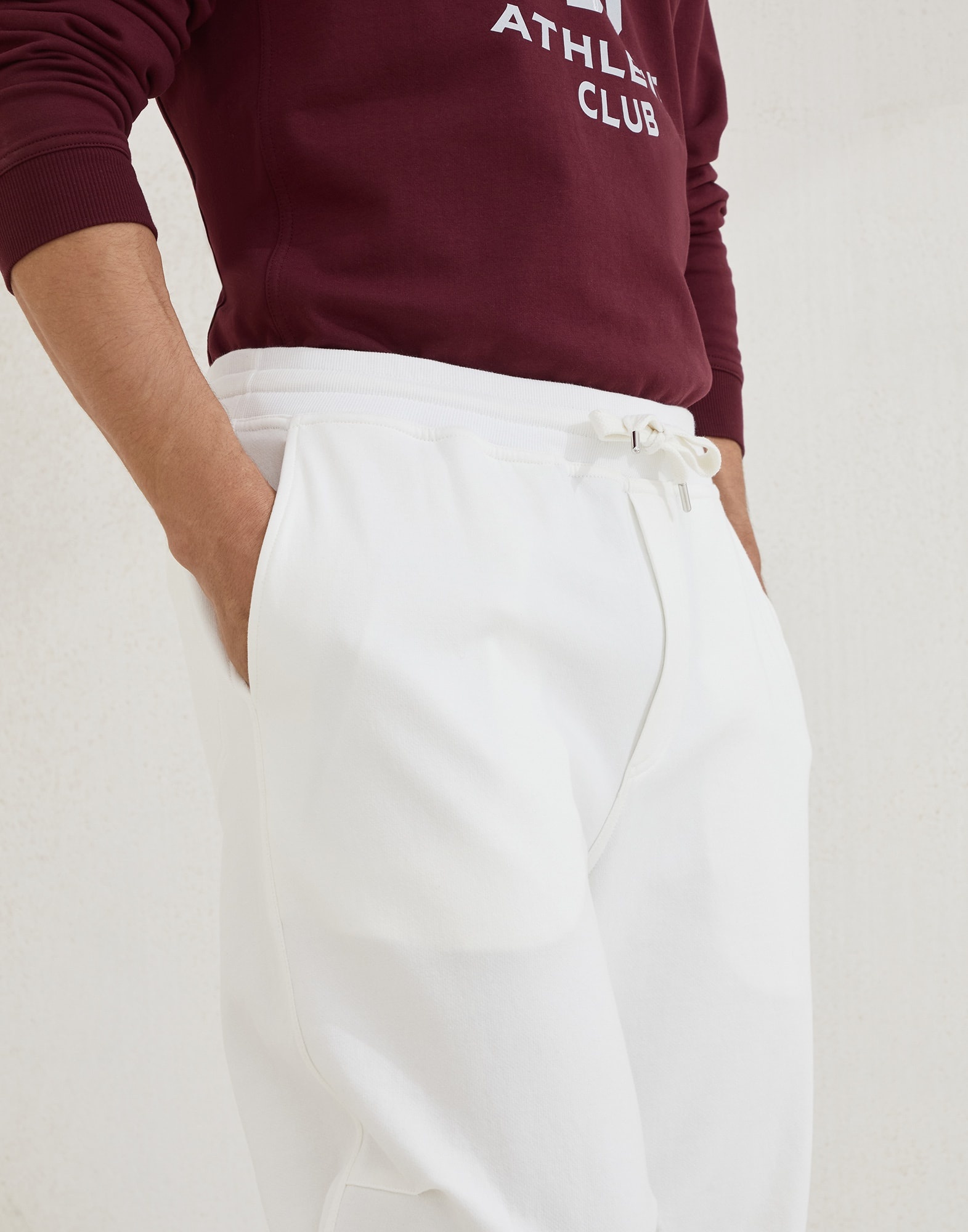 Techno cotton French terry trousers - 3