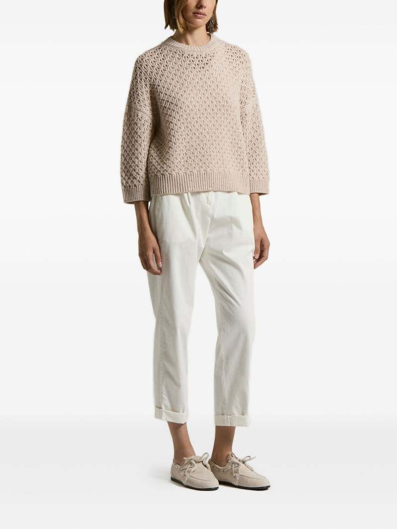 PESERICO open-knit sweater outlook