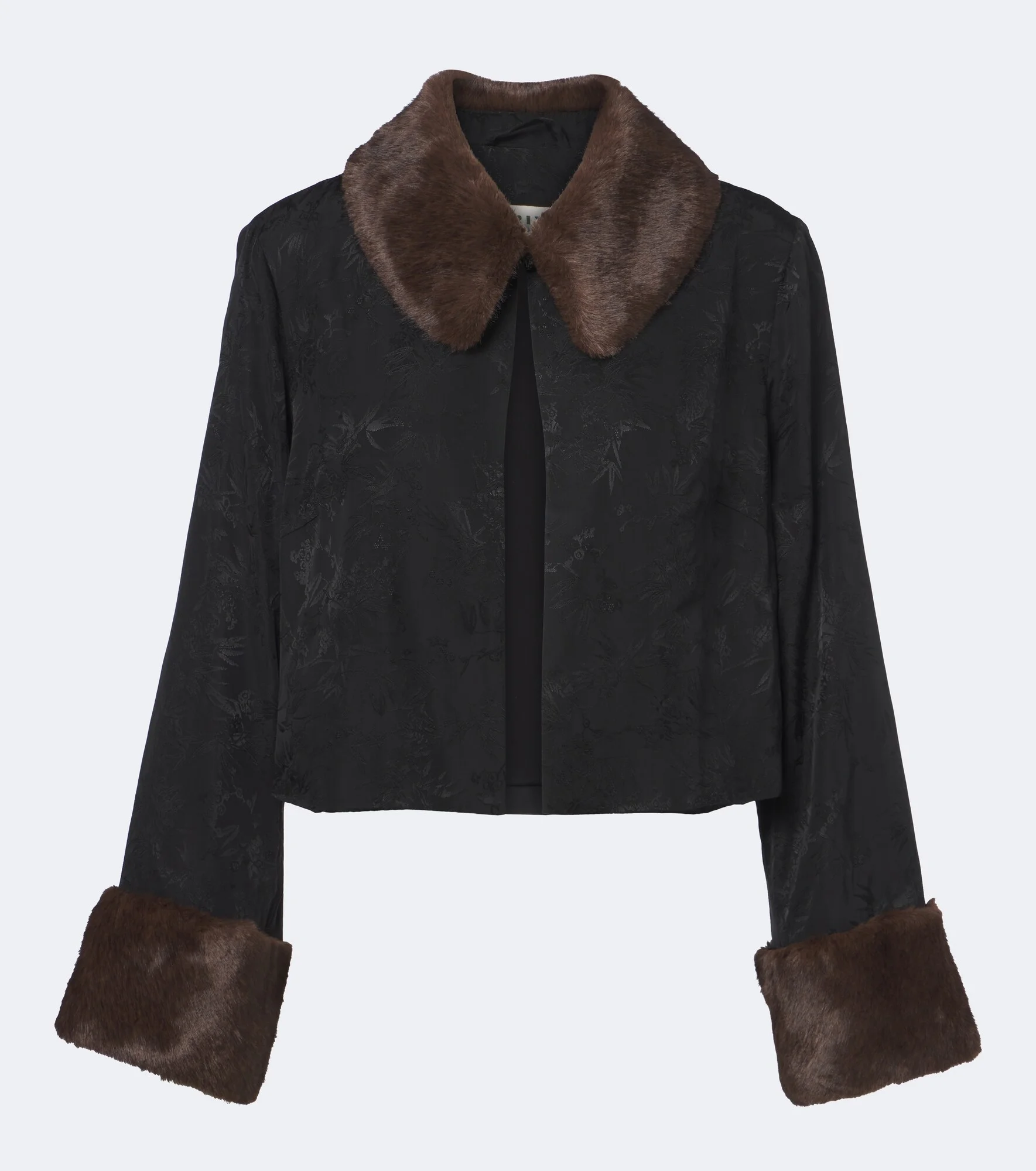 Luanne jacquard cropped jacket - 1