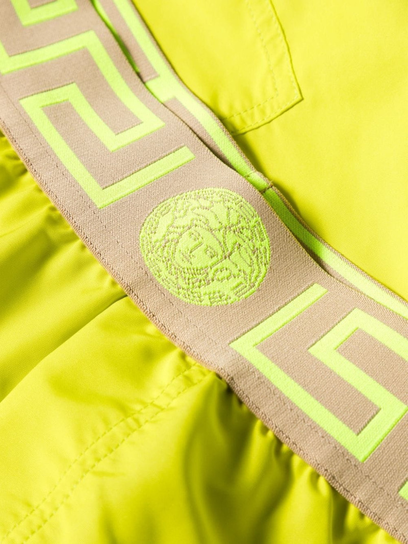 Greca-waistband swim shorts 3