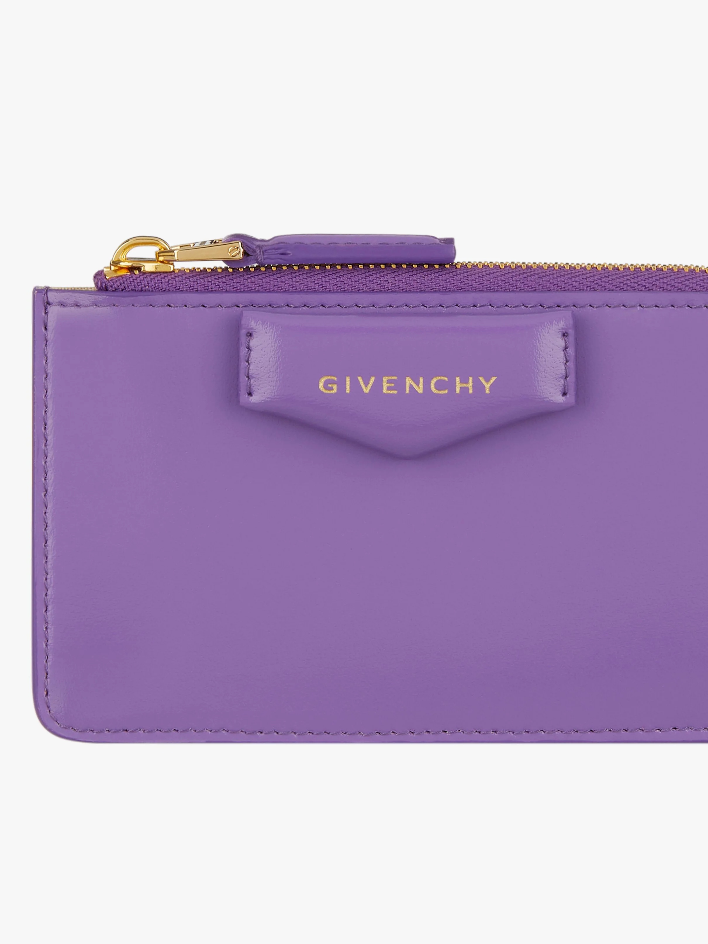 ANTIGONA ZIPPED CARD HOLDER IN BOX LEATHER - 4