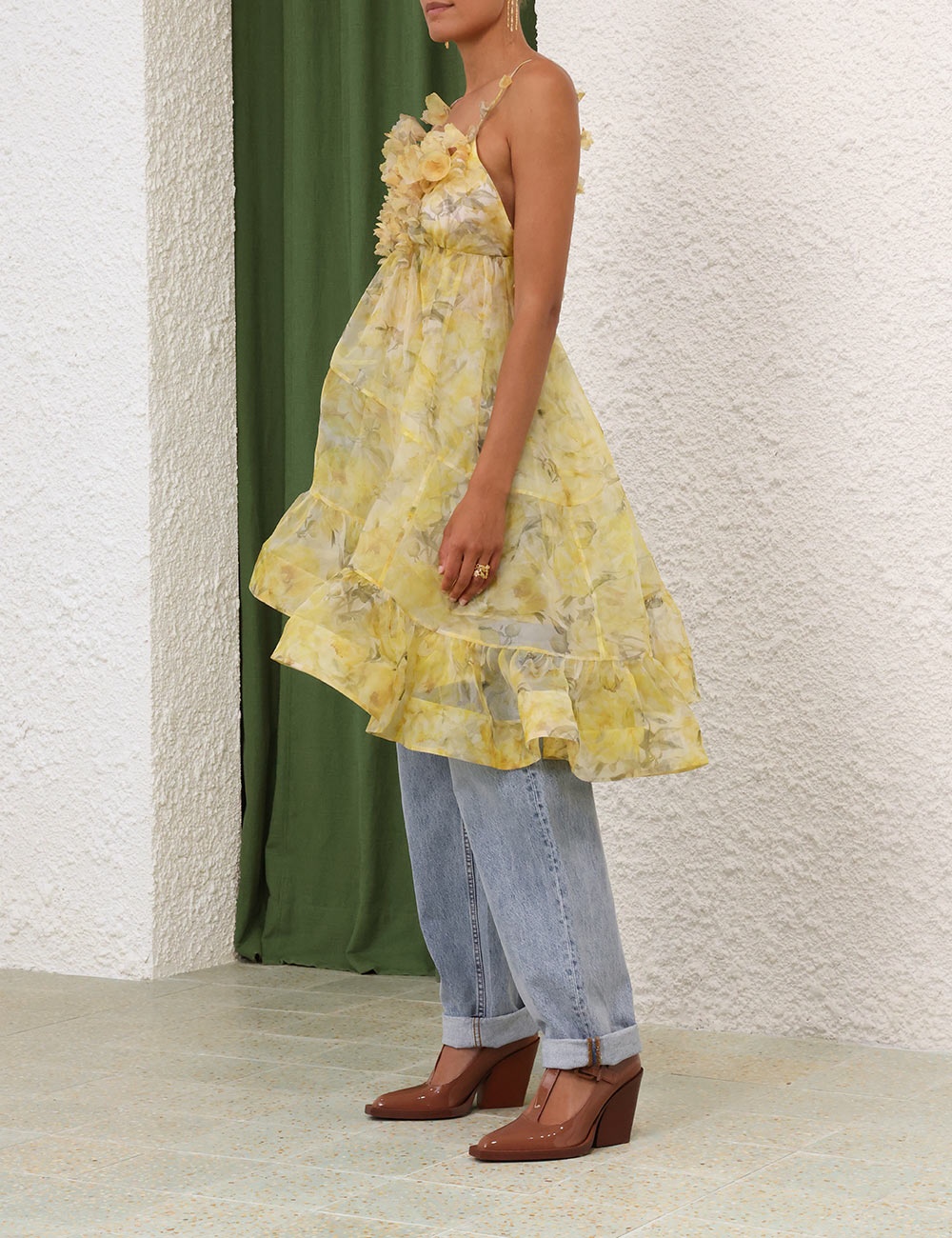 zimmermann harmony asymmetrical dress HARMONY ASYMMETRICAL DRESS