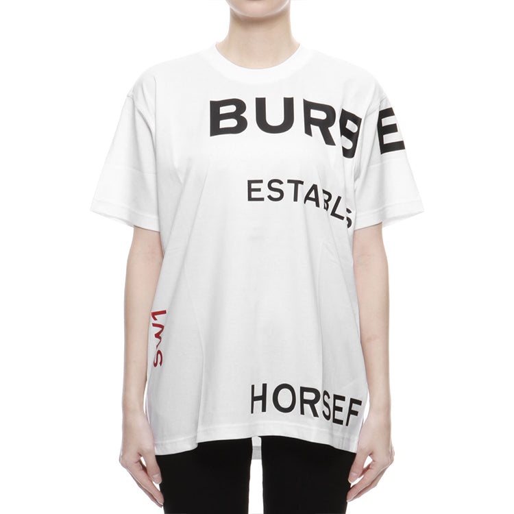 Burberry Horseferry Print Cotton Loose-Fitting White 80171031 - 2