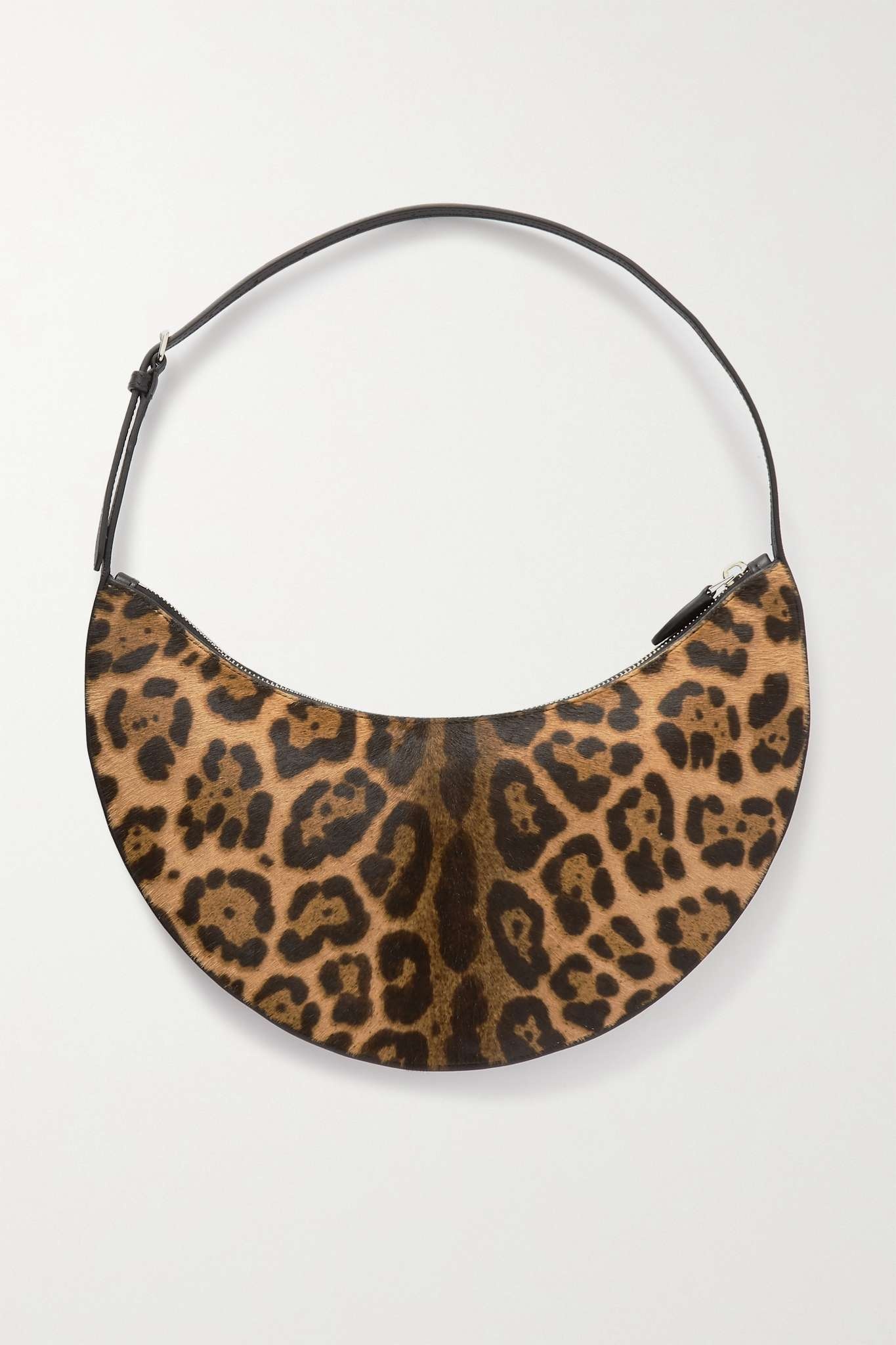 Demi Lune leopard-print calf hair shoulder bag - 3