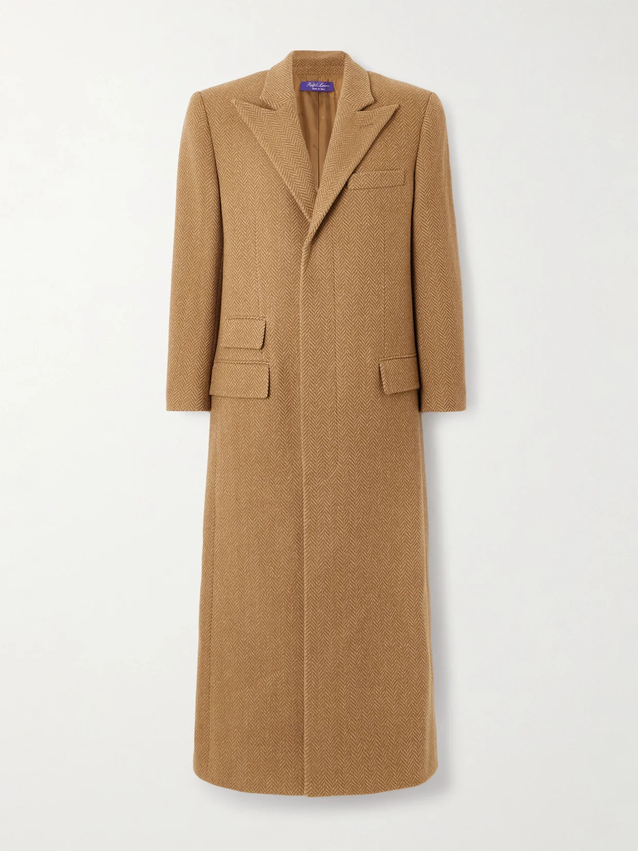 Amory Herringbone Wool Coat - 1