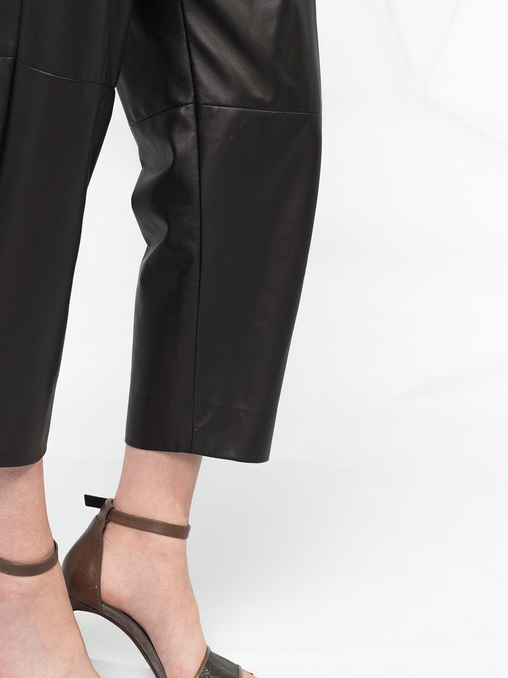 cropped high waisted trousers - 5