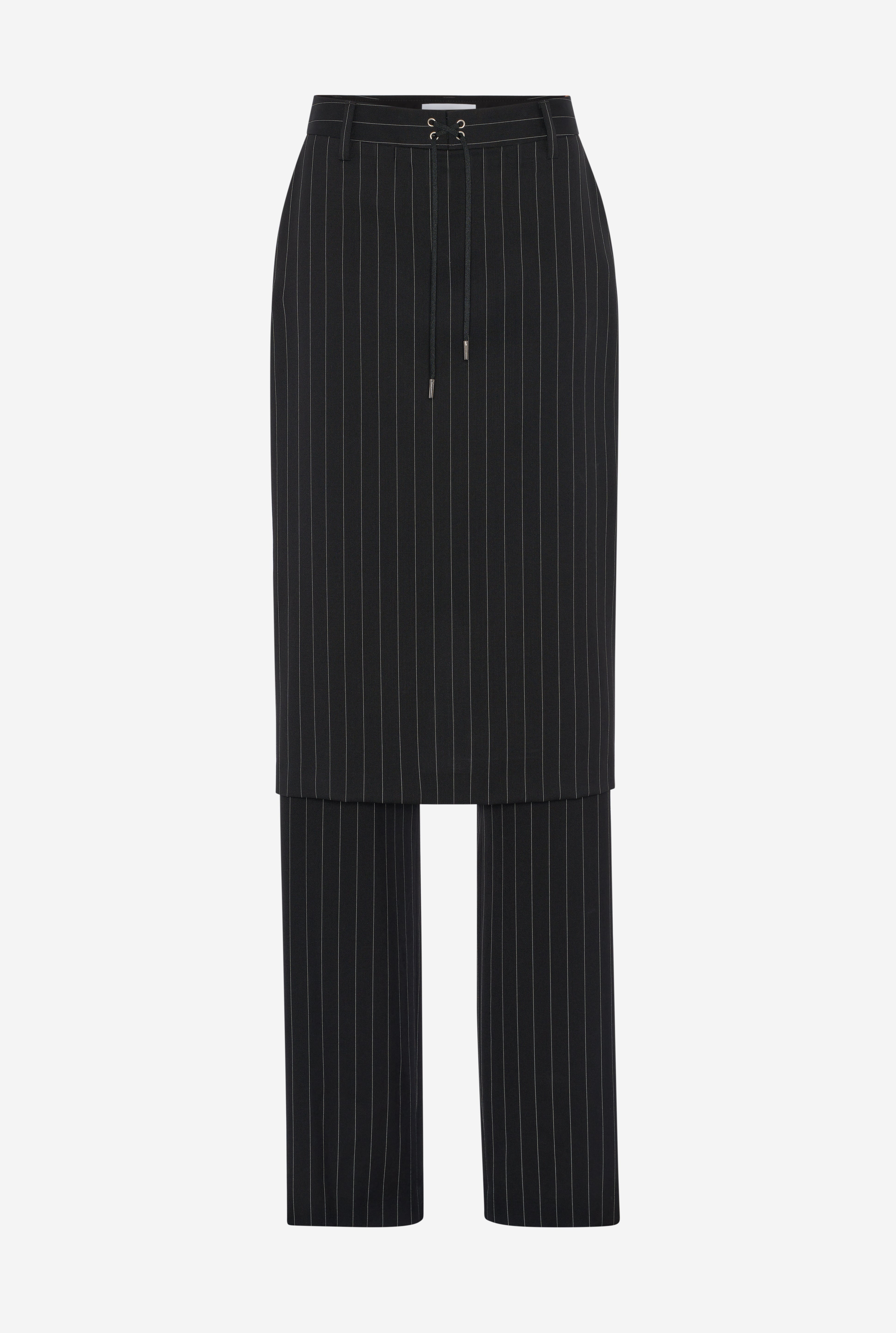 THE LACE-UP SUIT PANT SKIRT - 5