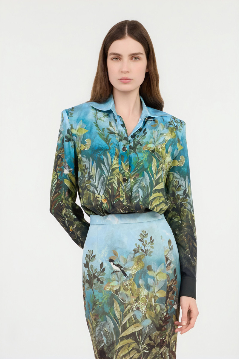 Eden Print Silk Shirt 3