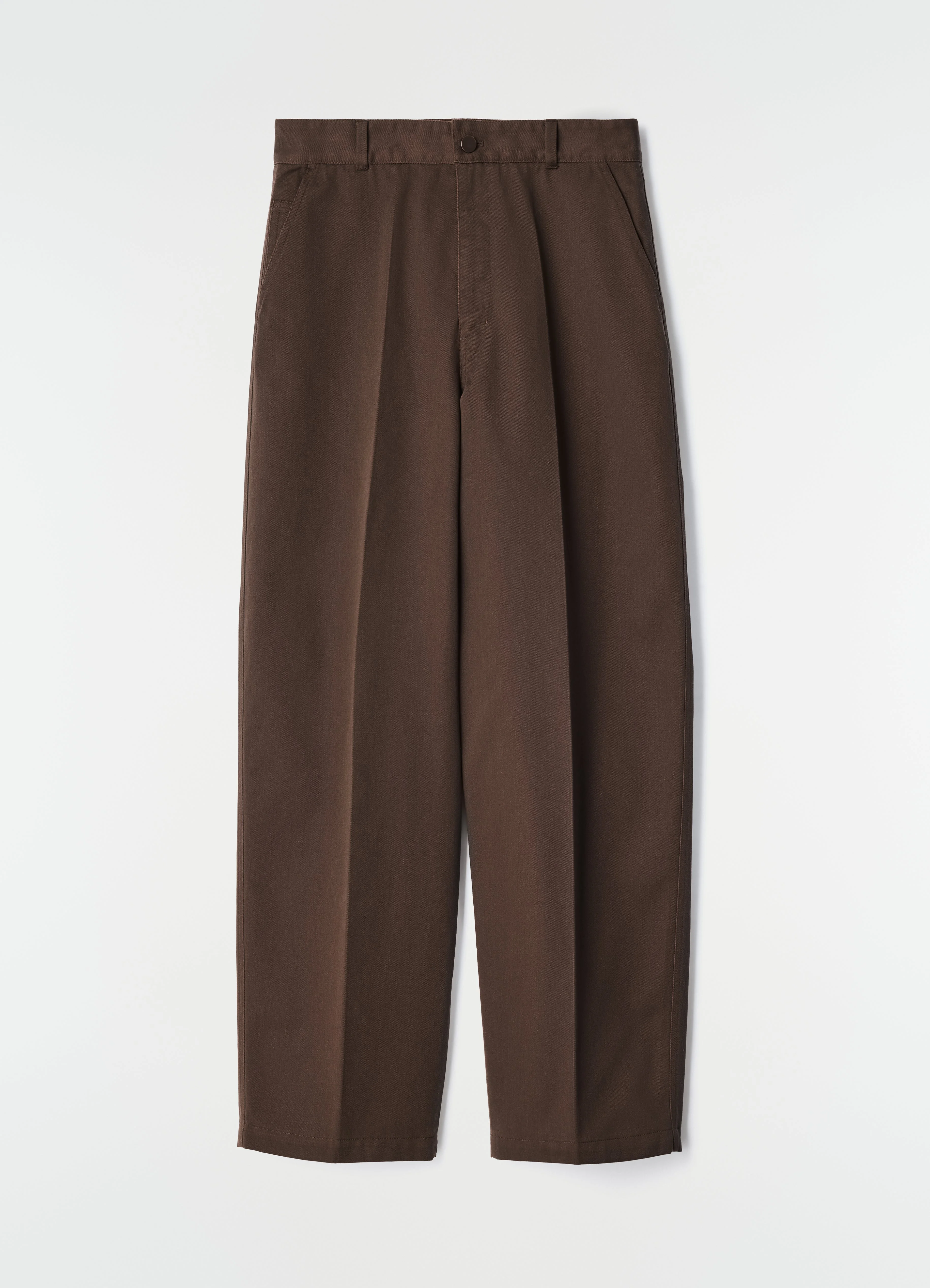BARREL PANTS IN POLYCOTTON TWILL - 1