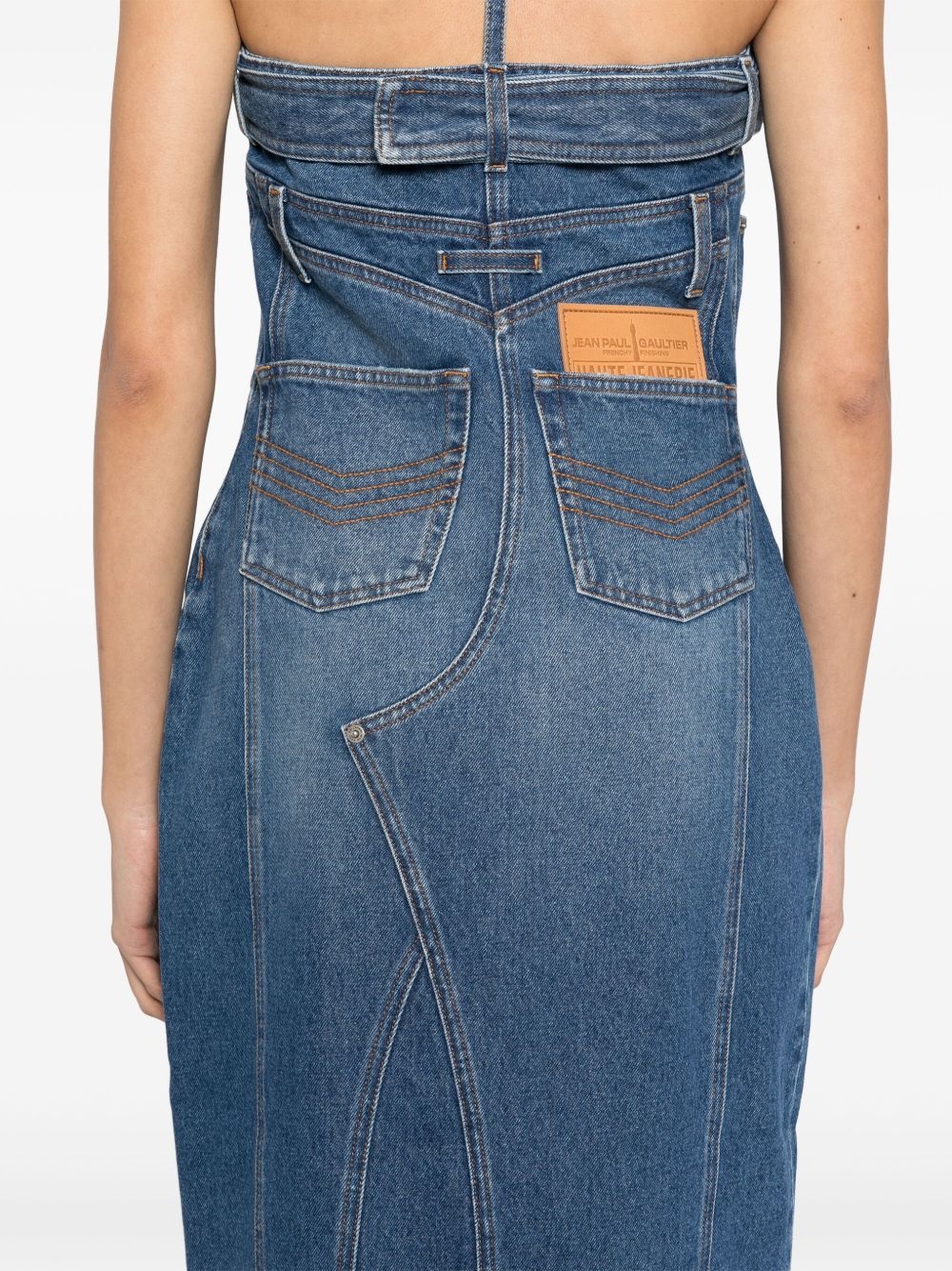 The denim overall dress - 5