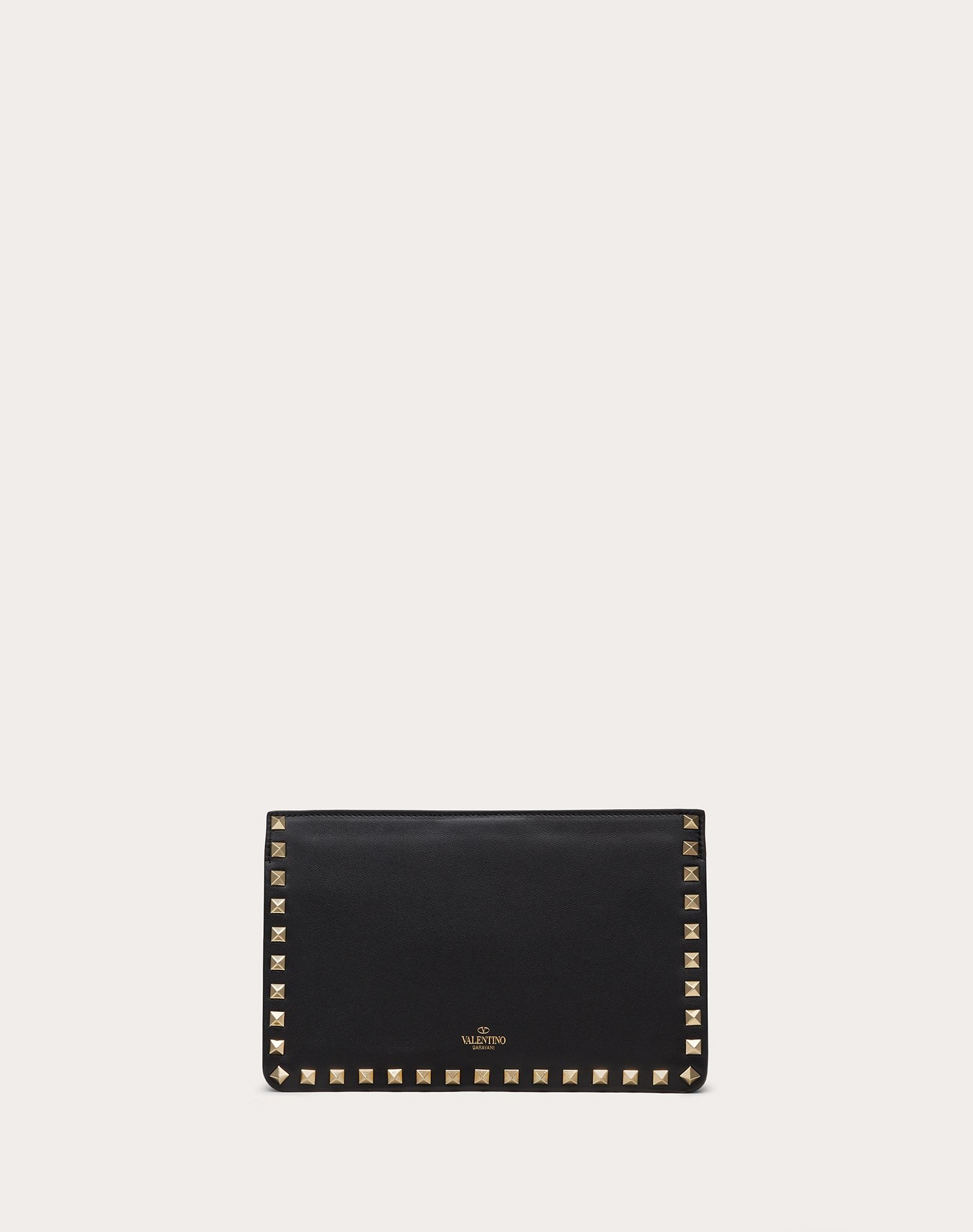 Rockstud Calfskin Clutch - 3