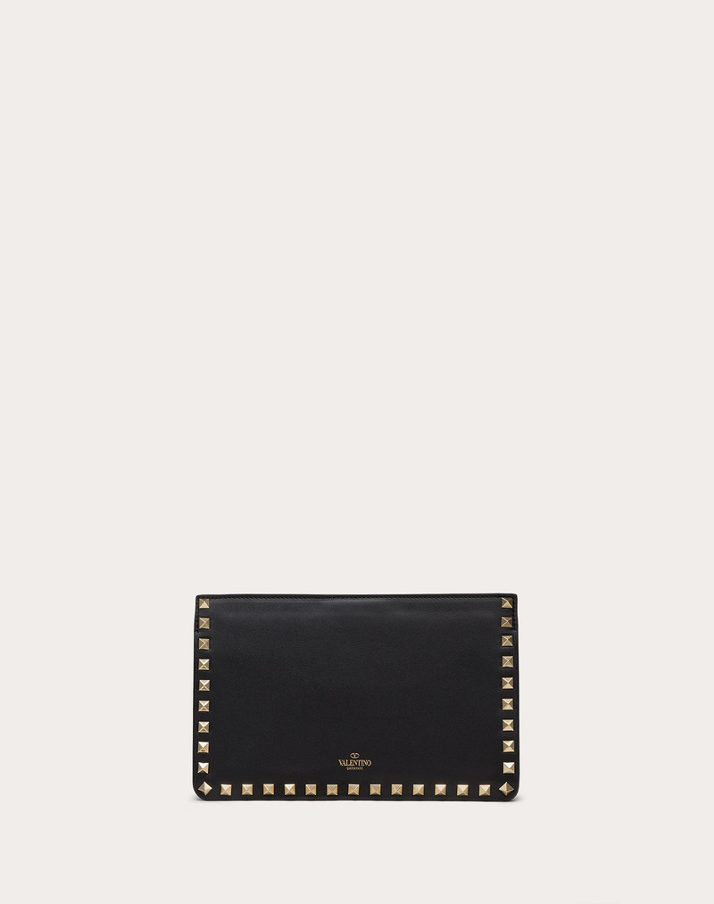 Rockstud Calfskin Clutch 3