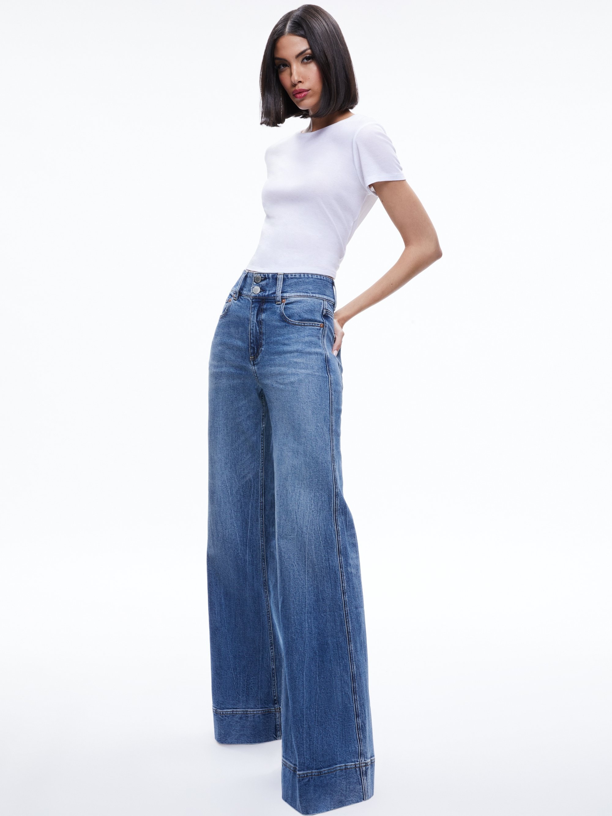 MISSA HIGH RISE WIDE LEG JEAN - 4